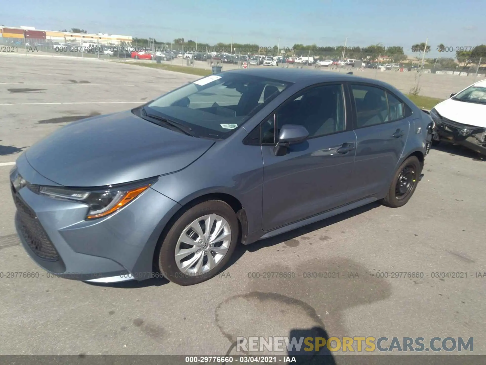 2 Photograph of a damaged car 5YFEPMAE6MP169311 TOYOTA COROLLA 2021