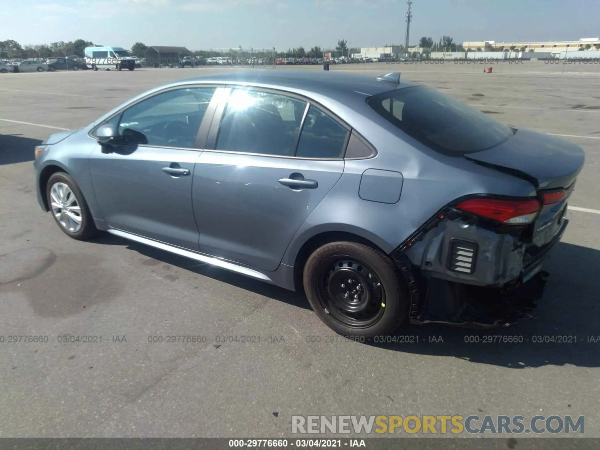 3 Photograph of a damaged car 5YFEPMAE6MP169311 TOYOTA COROLLA 2021