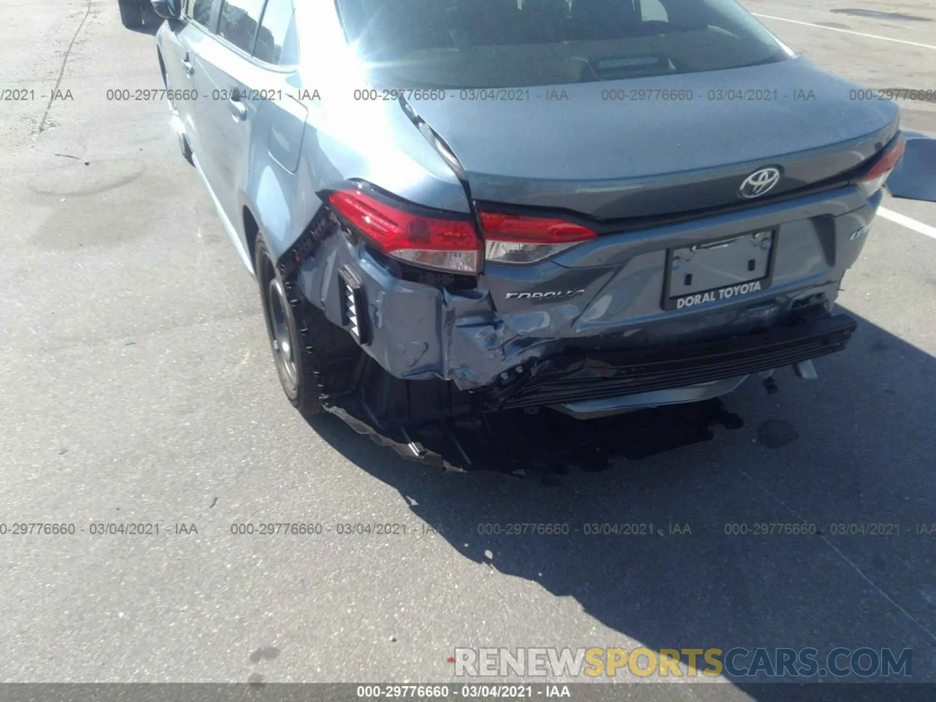 6 Photograph of a damaged car 5YFEPMAE6MP169311 TOYOTA COROLLA 2021