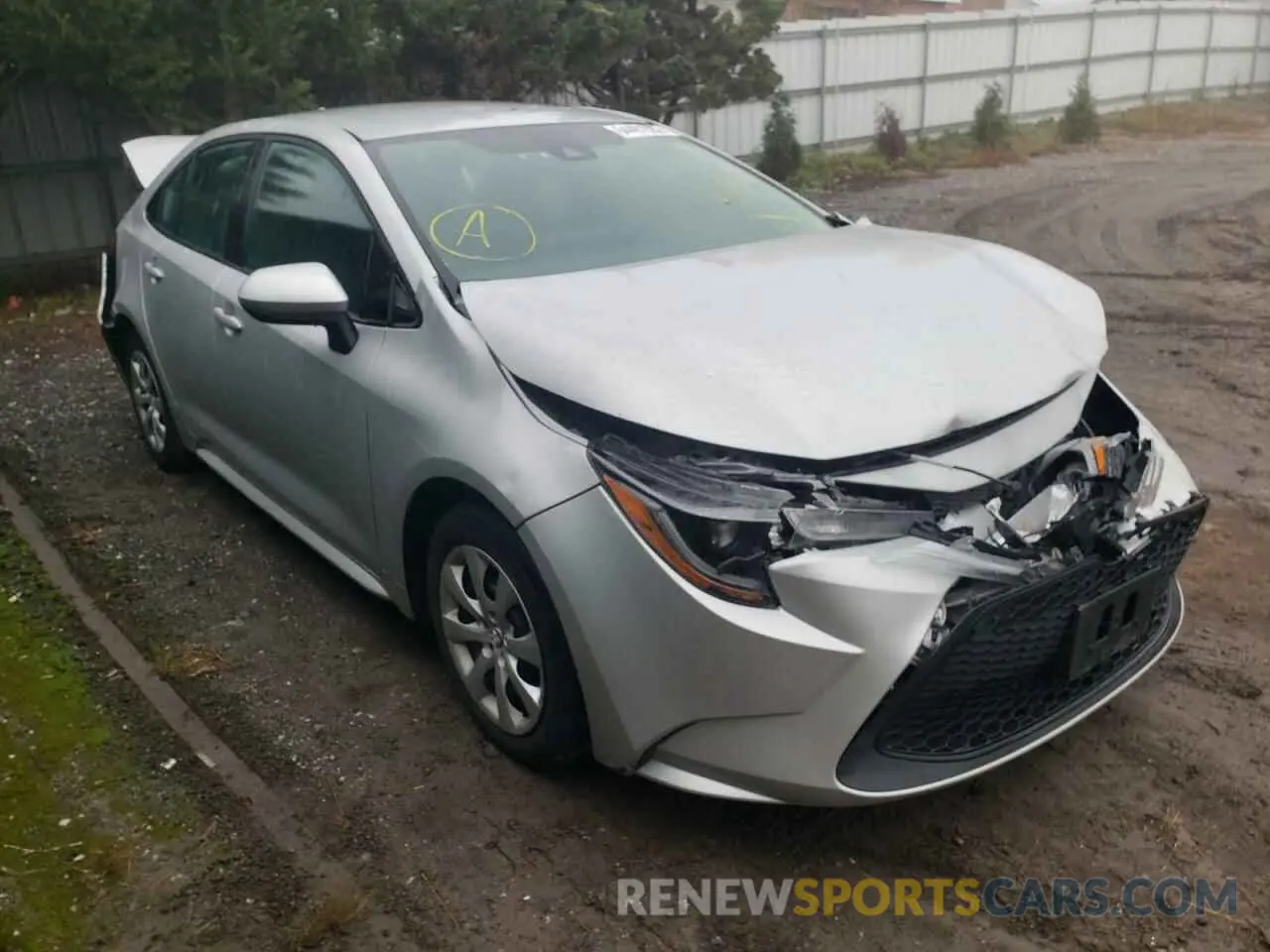 1 Фотография поврежденного автомобиля 5YFEPMAE6MP170782 TOYOTA COROLLA 2021
