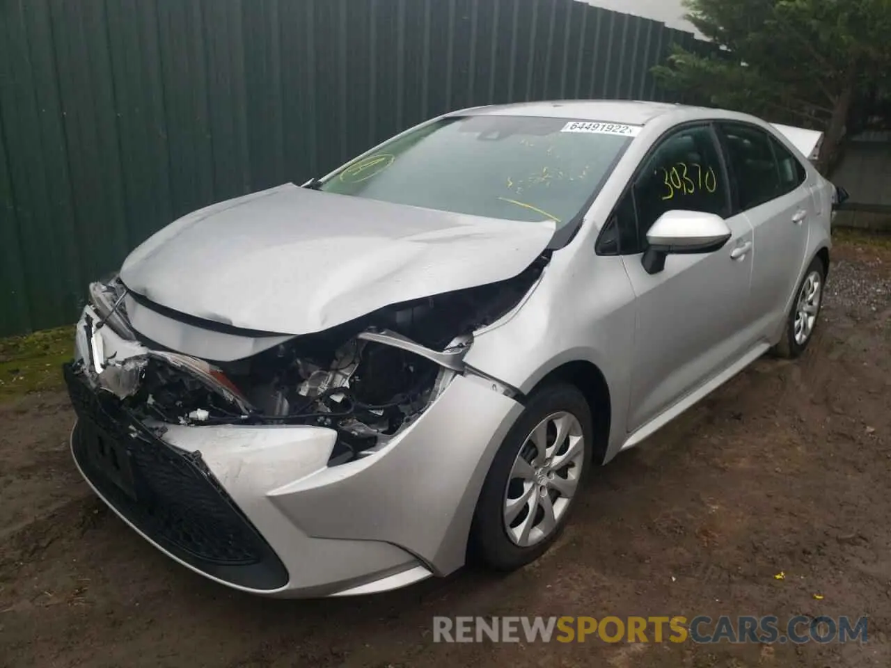 2 Фотография поврежденного автомобиля 5YFEPMAE6MP170782 TOYOTA COROLLA 2021