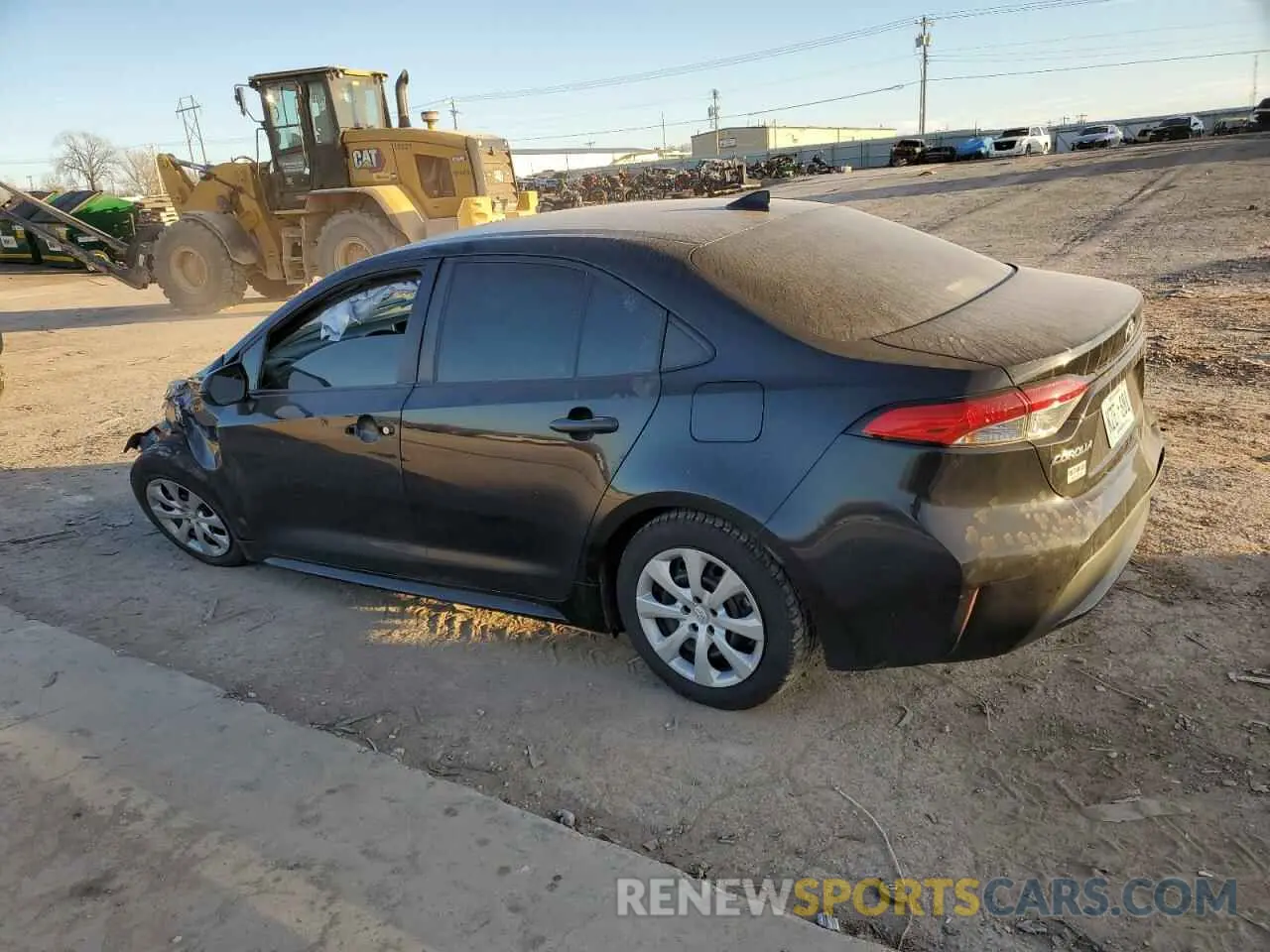 2 Photograph of a damaged car 5YFEPMAE6MP174010 TOYOTA COROLLA 2021