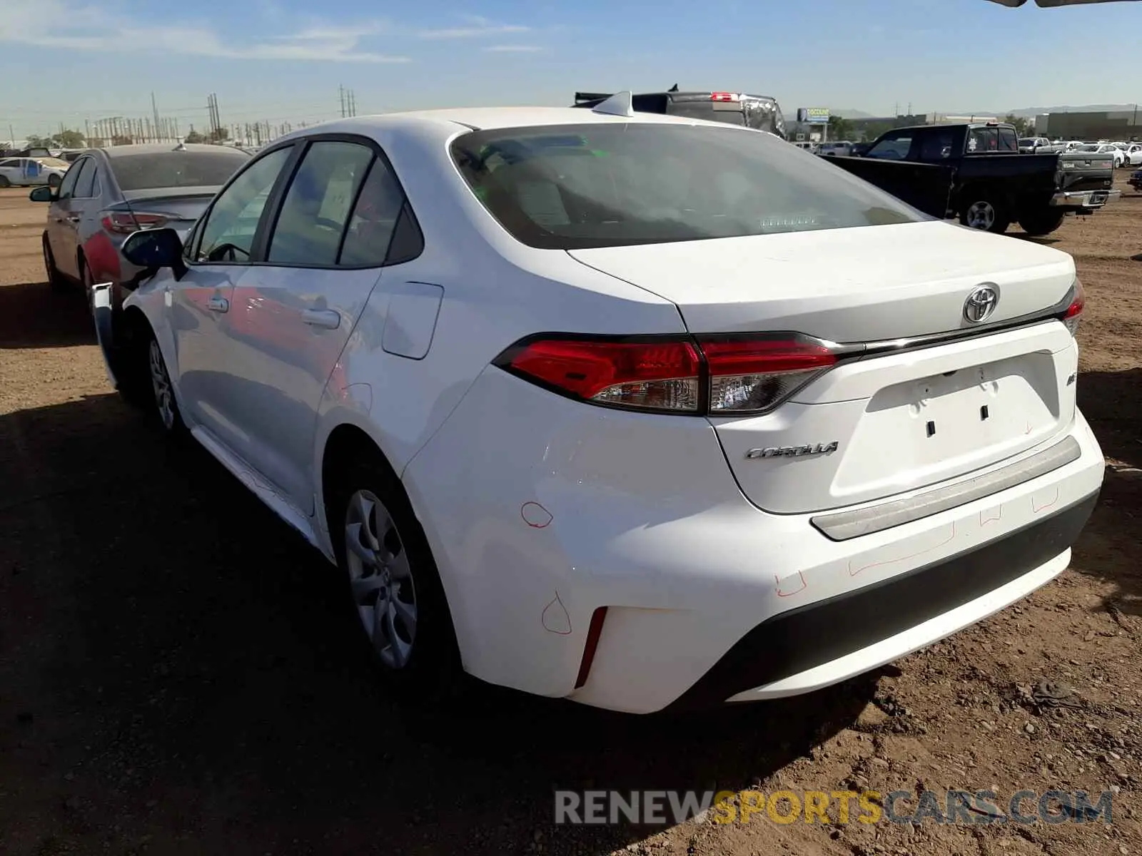 3 Photograph of a damaged car 5YFEPMAE6MP179191 TOYOTA COROLLA 2021