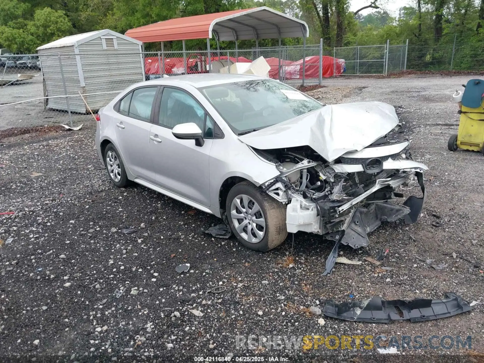 1 Photograph of a damaged car 5YFEPMAE6MP180793 TOYOTA COROLLA 2021