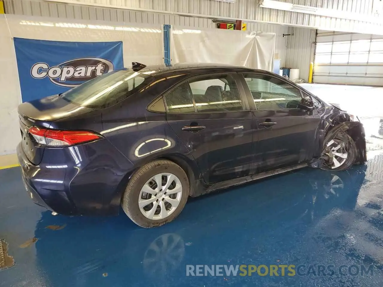3 Photograph of a damaged car 5YFEPMAE6MP181166 TOYOTA COROLLA 2021