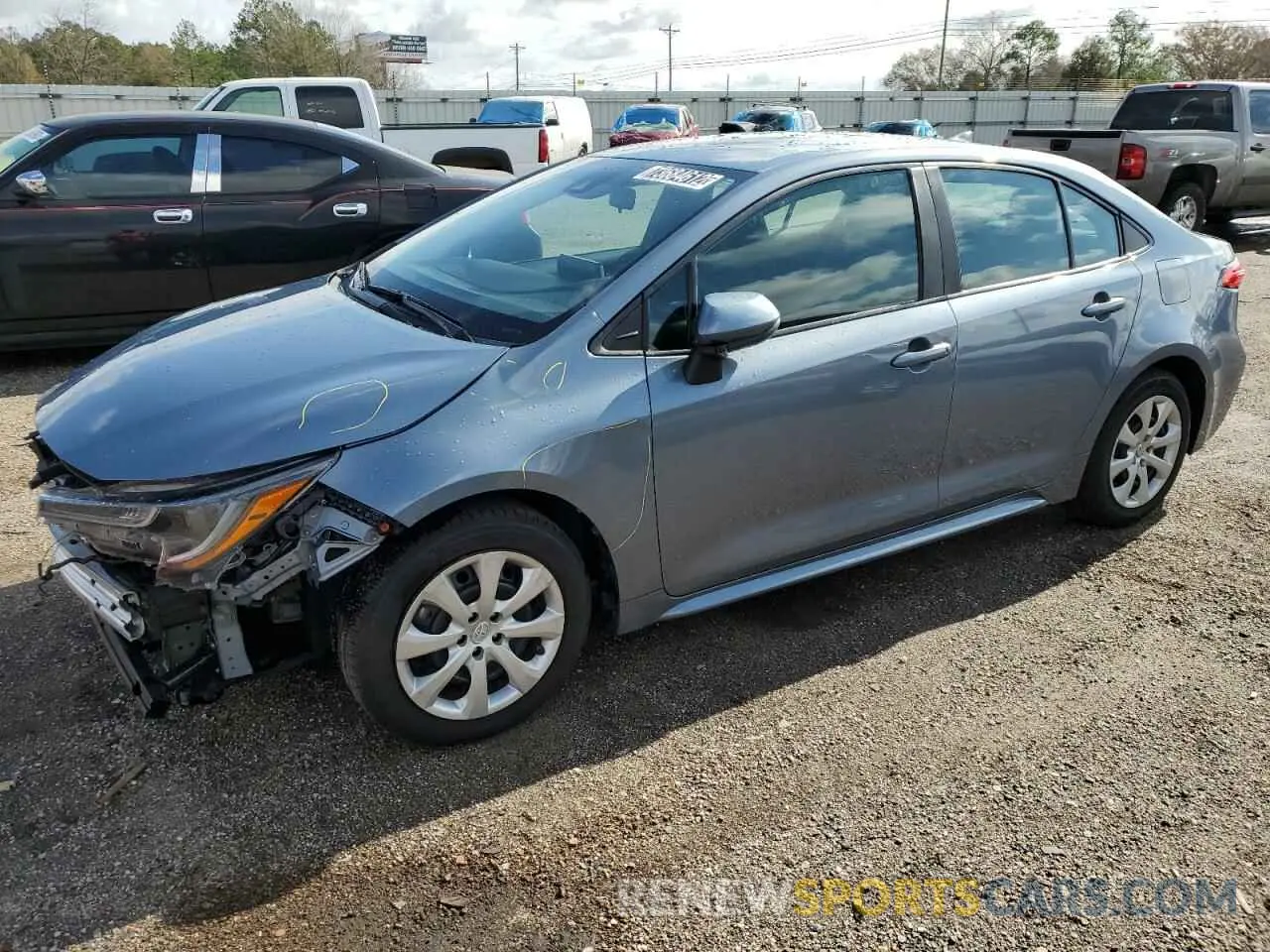 1 Photograph of a damaged car 5YFEPMAE6MP182821 TOYOTA COROLLA 2021
