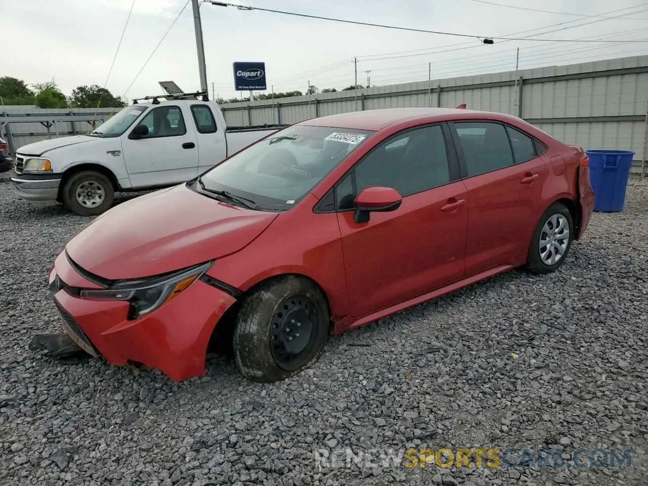 1 Photograph of a damaged car 5YFEPMAE6MP184276 TOYOTA COROLLA 2021