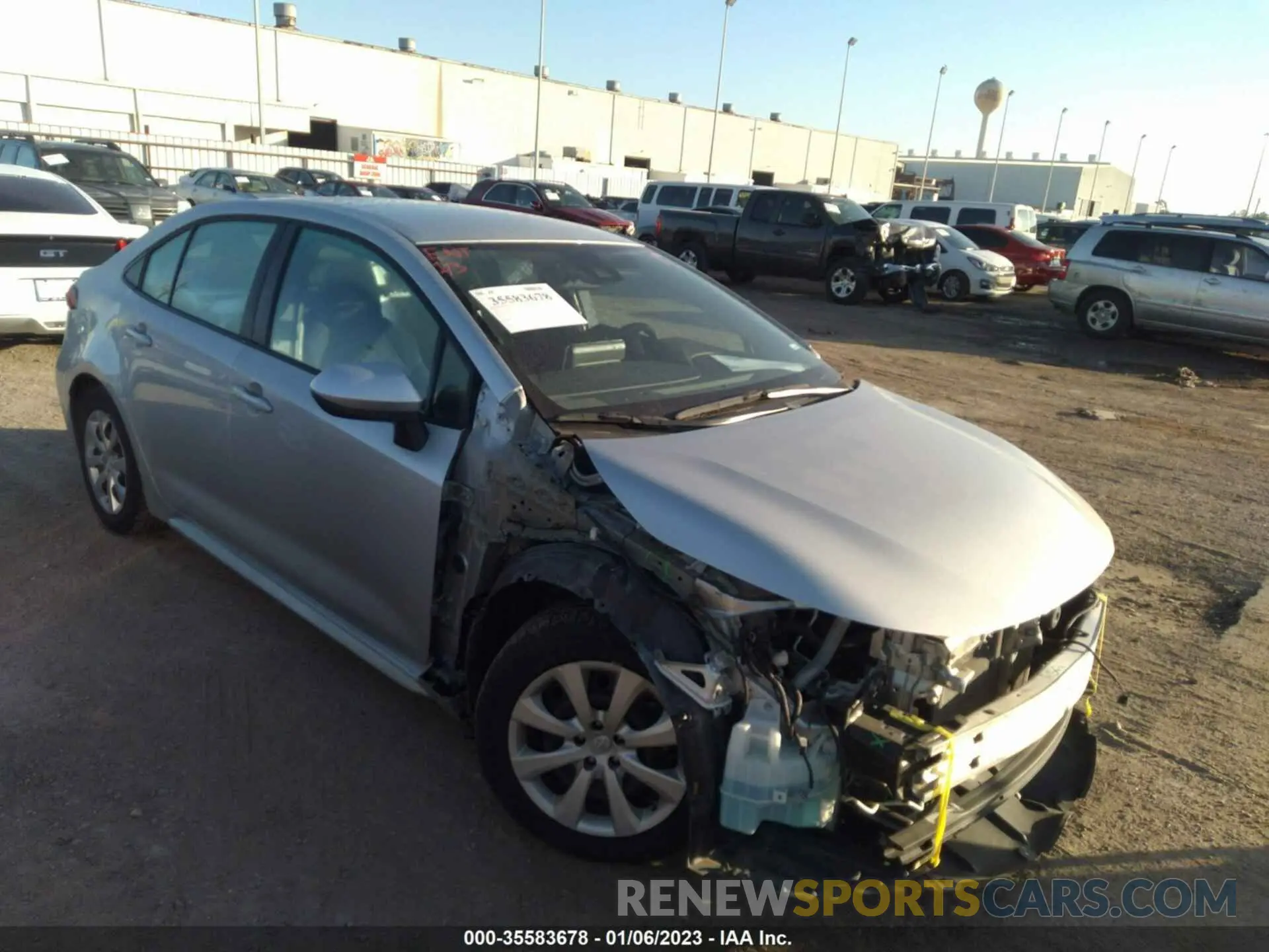 1 Фотография поврежденного автомобиля 5YFEPMAE6MP189526 TOYOTA COROLLA 2021