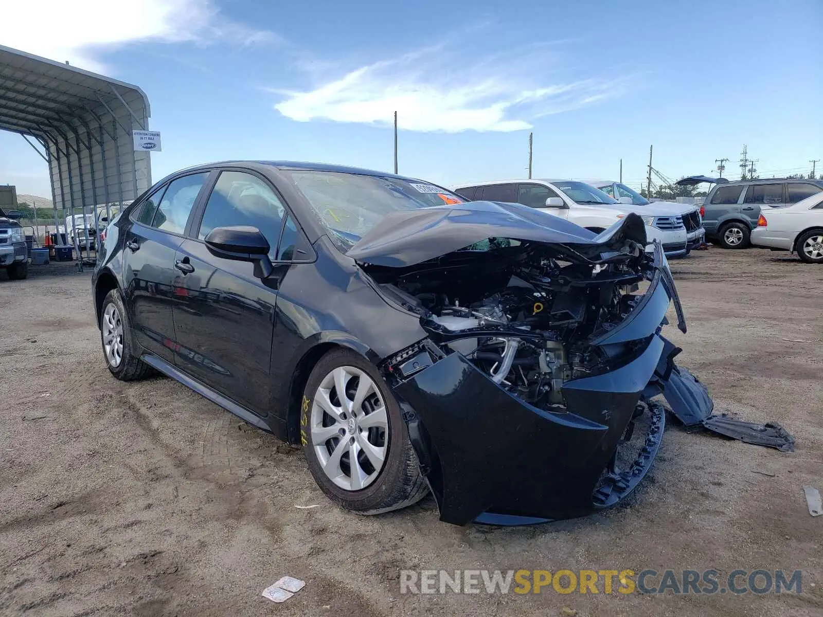 1 Photograph of a damaged car 5YFEPMAE6MP200542 TOYOTA COROLLA 2021