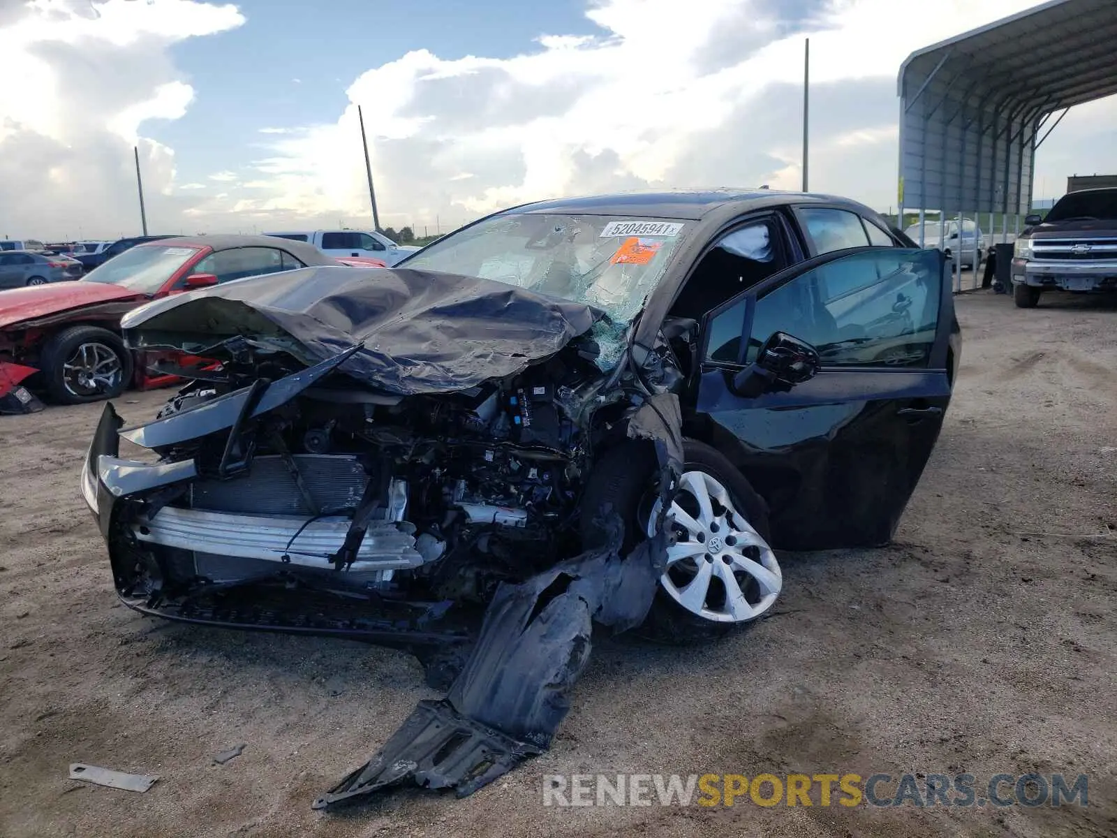 2 Photograph of a damaged car 5YFEPMAE6MP200542 TOYOTA COROLLA 2021