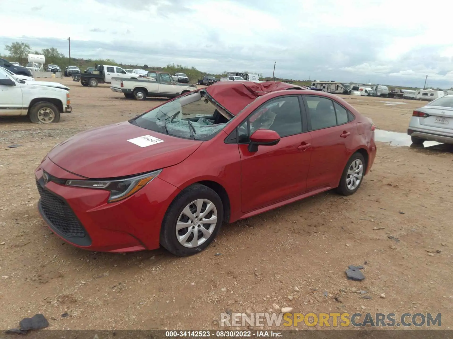 2 Photograph of a damaged car 5YFEPMAE6MP211640 TOYOTA COROLLA 2021