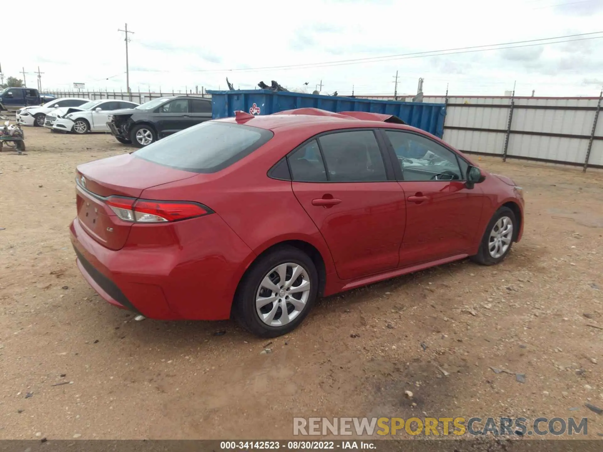 4 Photograph of a damaged car 5YFEPMAE6MP211640 TOYOTA COROLLA 2021