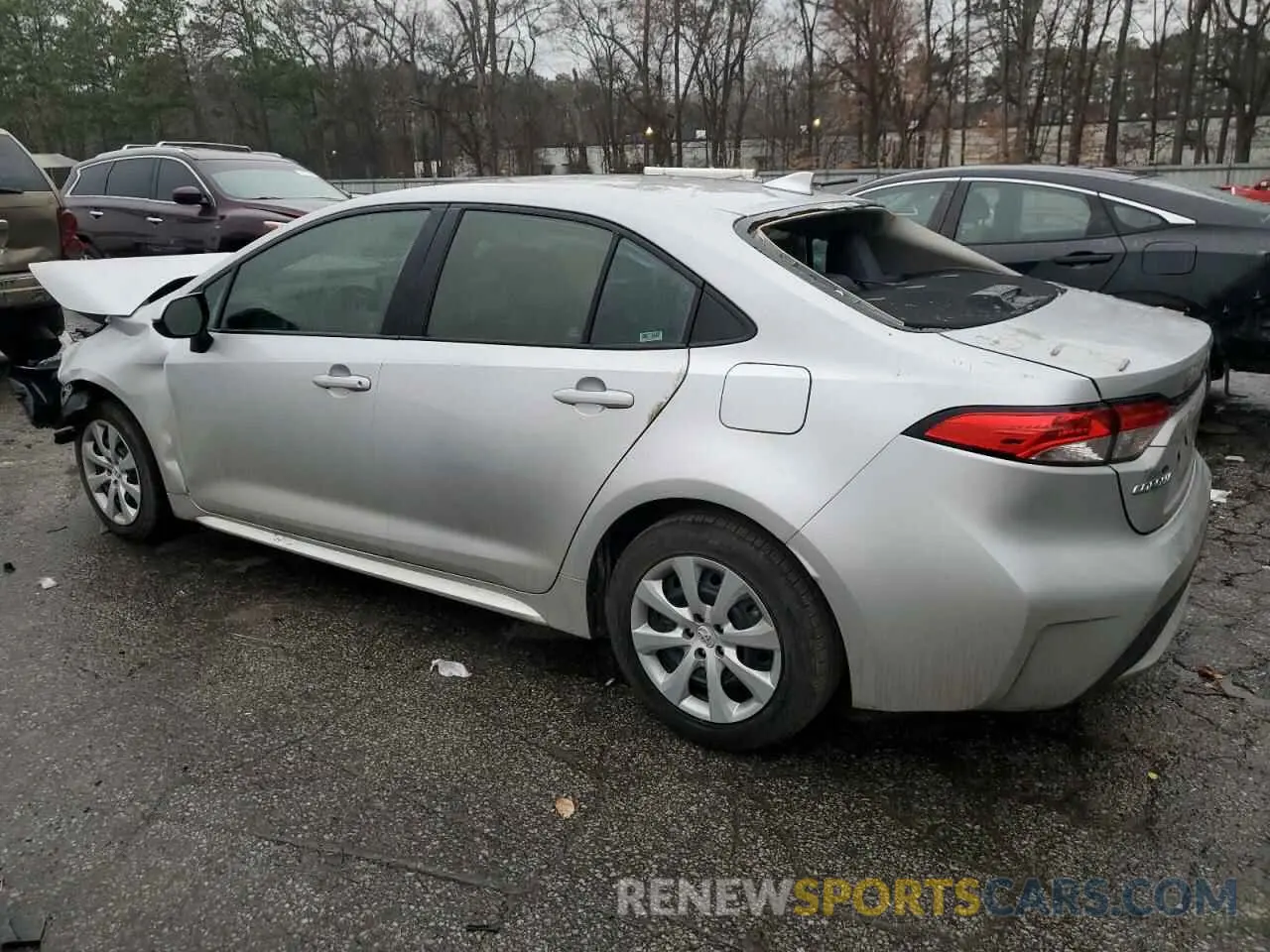 2 Photograph of a damaged car 5YFEPMAE6MP222198 TOYOTA COROLLA 2021