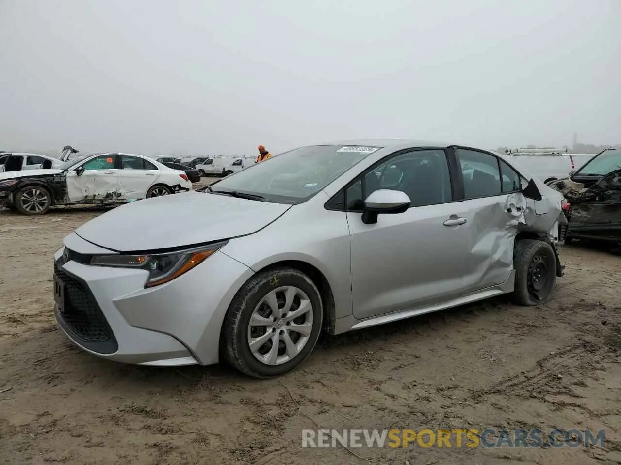 1 Photograph of a damaged car 5YFEPMAE6MP243407 TOYOTA COROLLA 2021