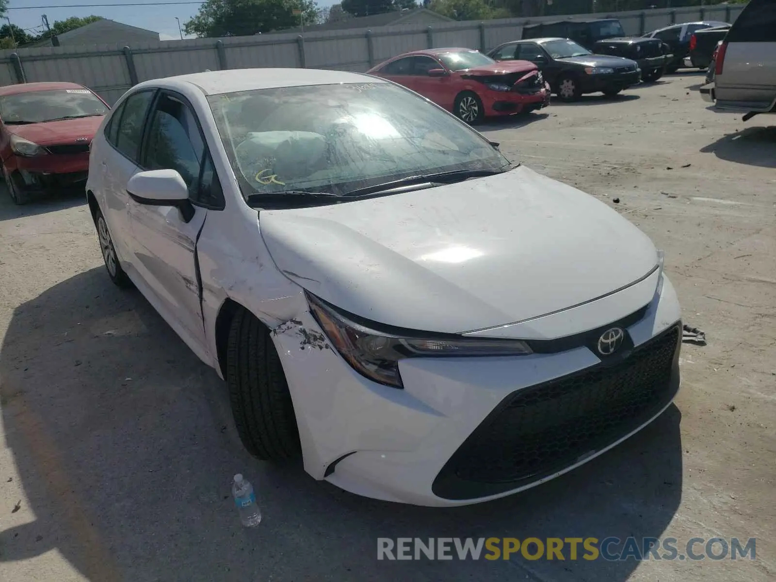 1 Photograph of a damaged car 5YFEPMAE7MP152307 TOYOTA COROLLA 2021