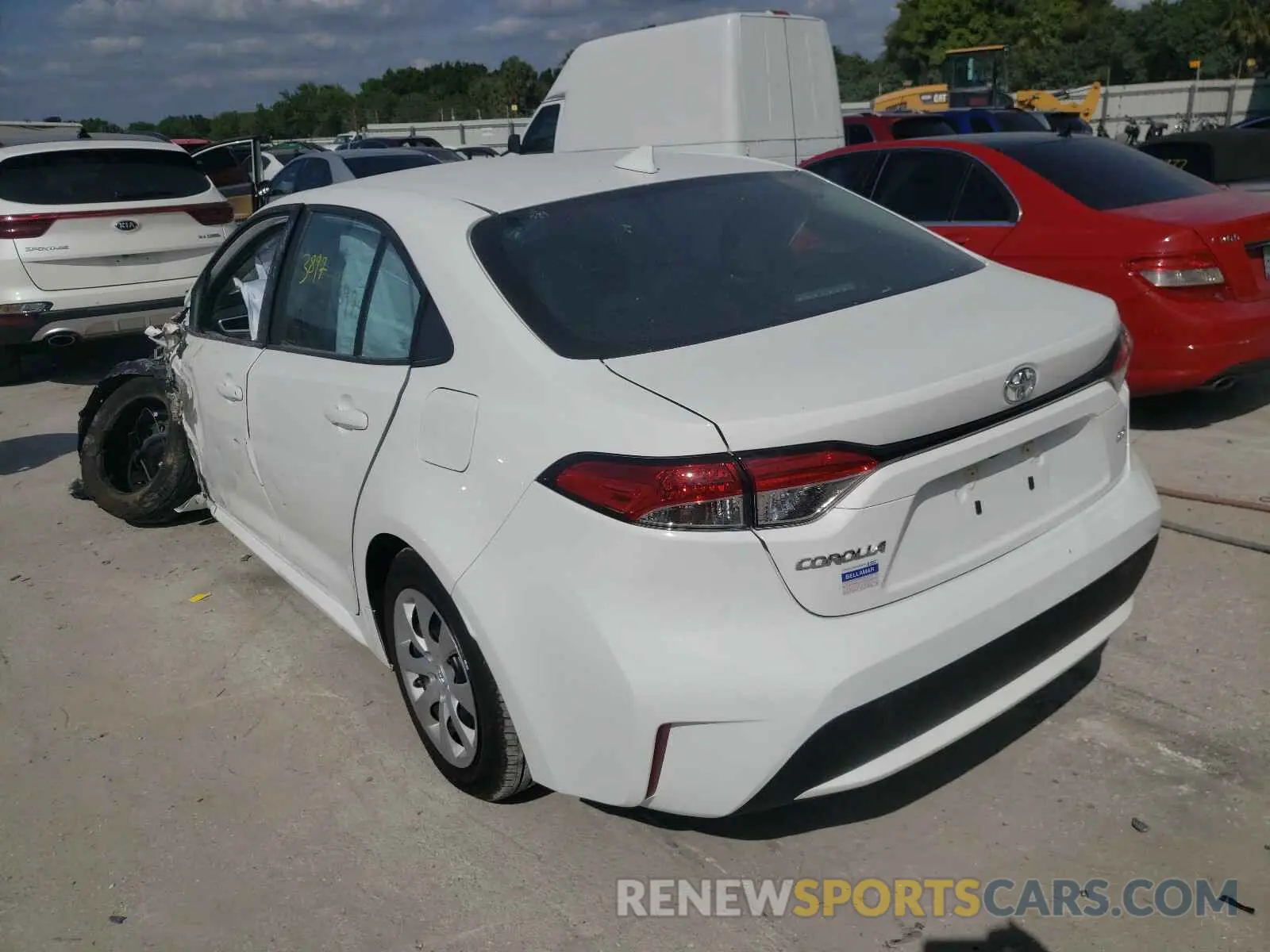 3 Photograph of a damaged car 5YFEPMAE7MP152307 TOYOTA COROLLA 2021
