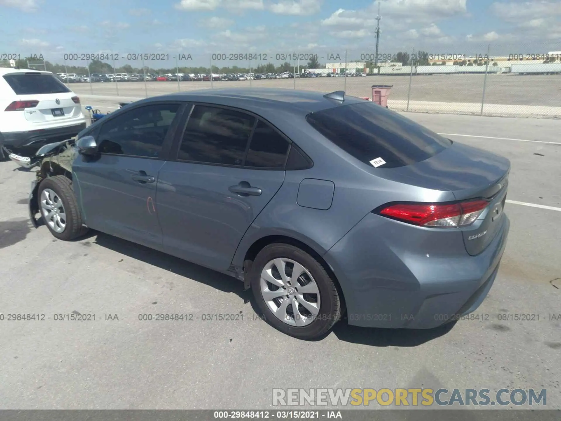 3 Photograph of a damaged car 5YFEPMAE7MP153697 TOYOTA COROLLA 2021