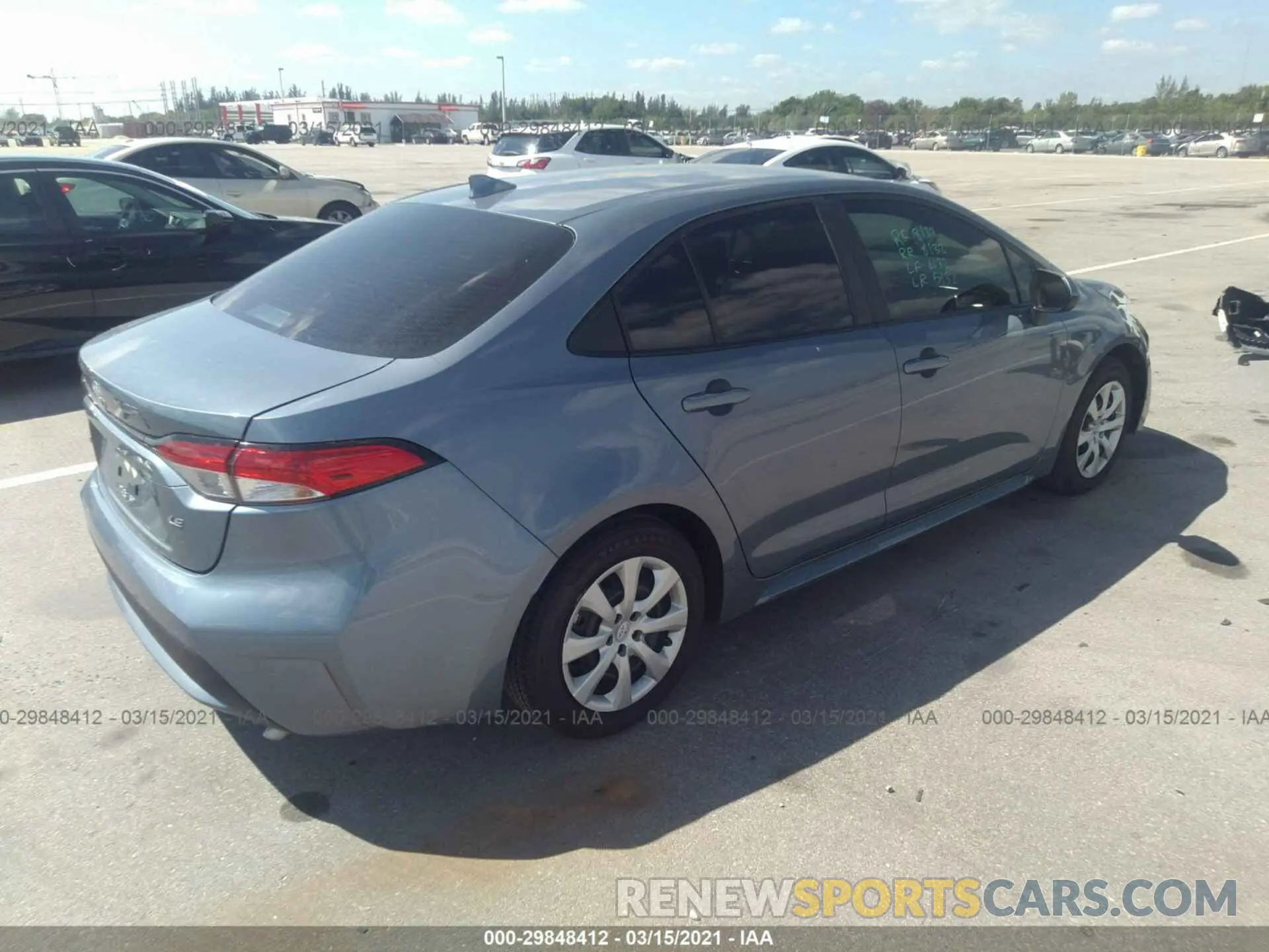 4 Photograph of a damaged car 5YFEPMAE7MP153697 TOYOTA COROLLA 2021