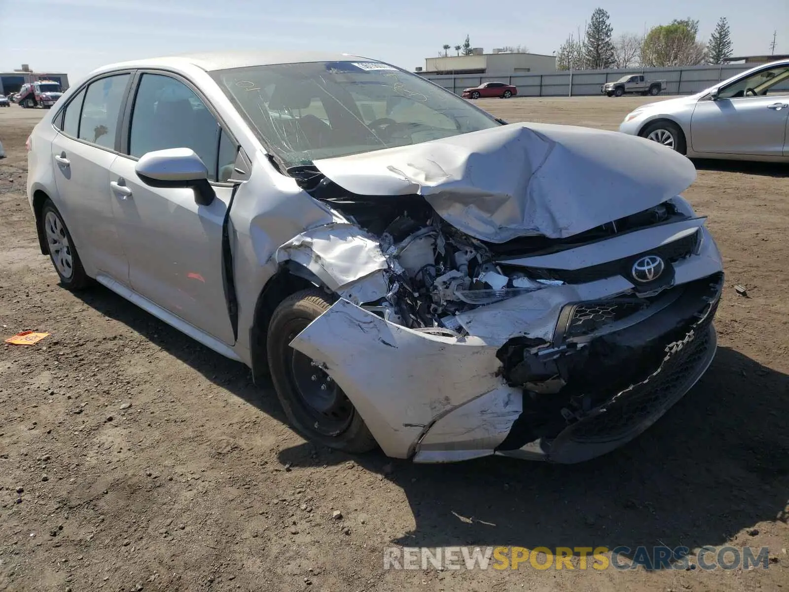 1 Photograph of a damaged car 5YFEPMAE7MP163369 TOYOTA COROLLA 2021