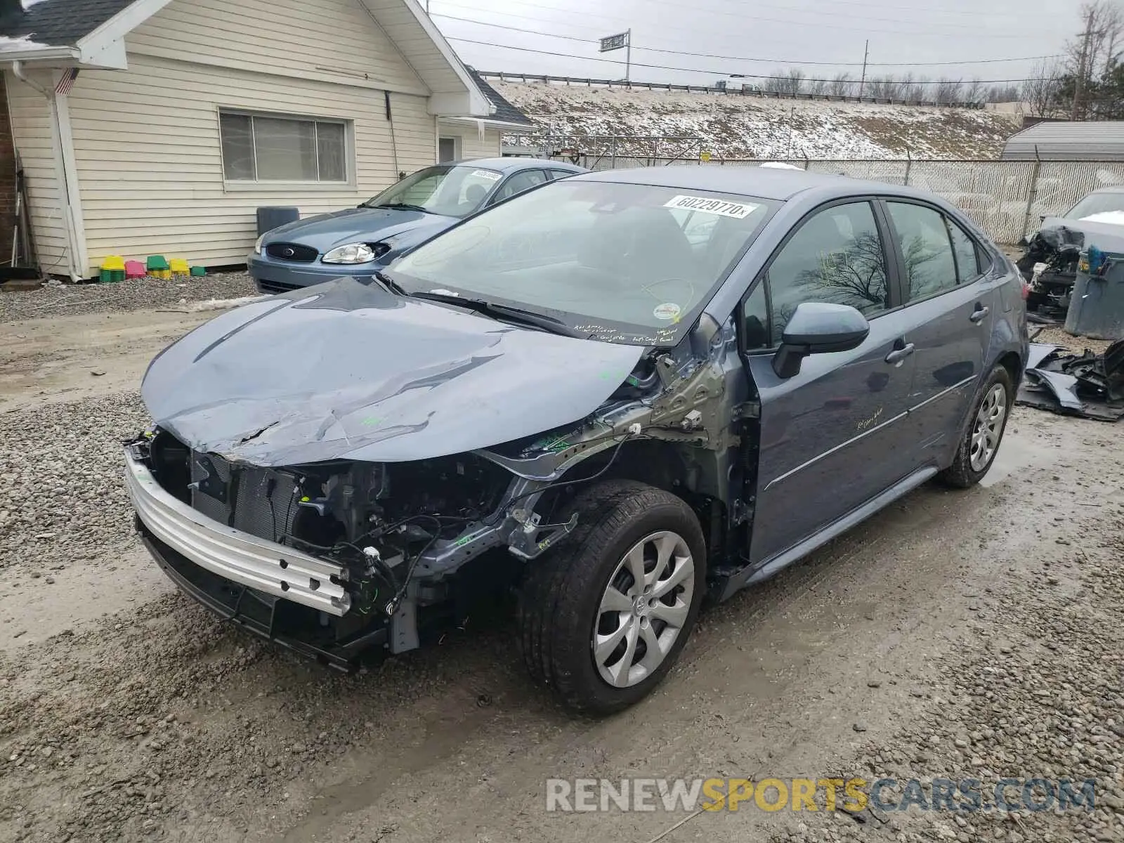 2 Photograph of a damaged car 5YFEPMAE7MP166899 TOYOTA COROLLA 2021