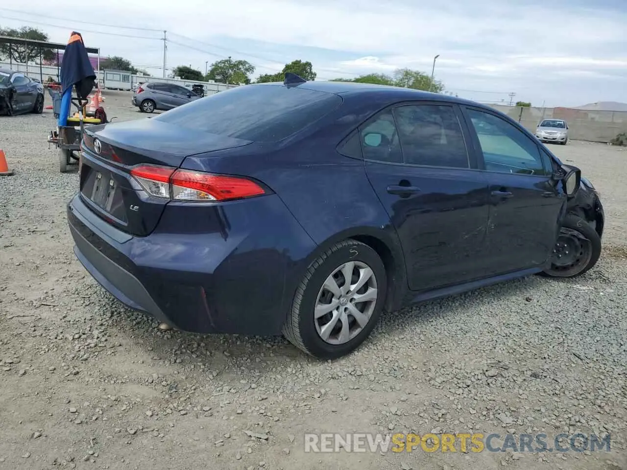 3 Photograph of a damaged car 5YFEPMAE7MP170869 TOYOTA COROLLA 2021