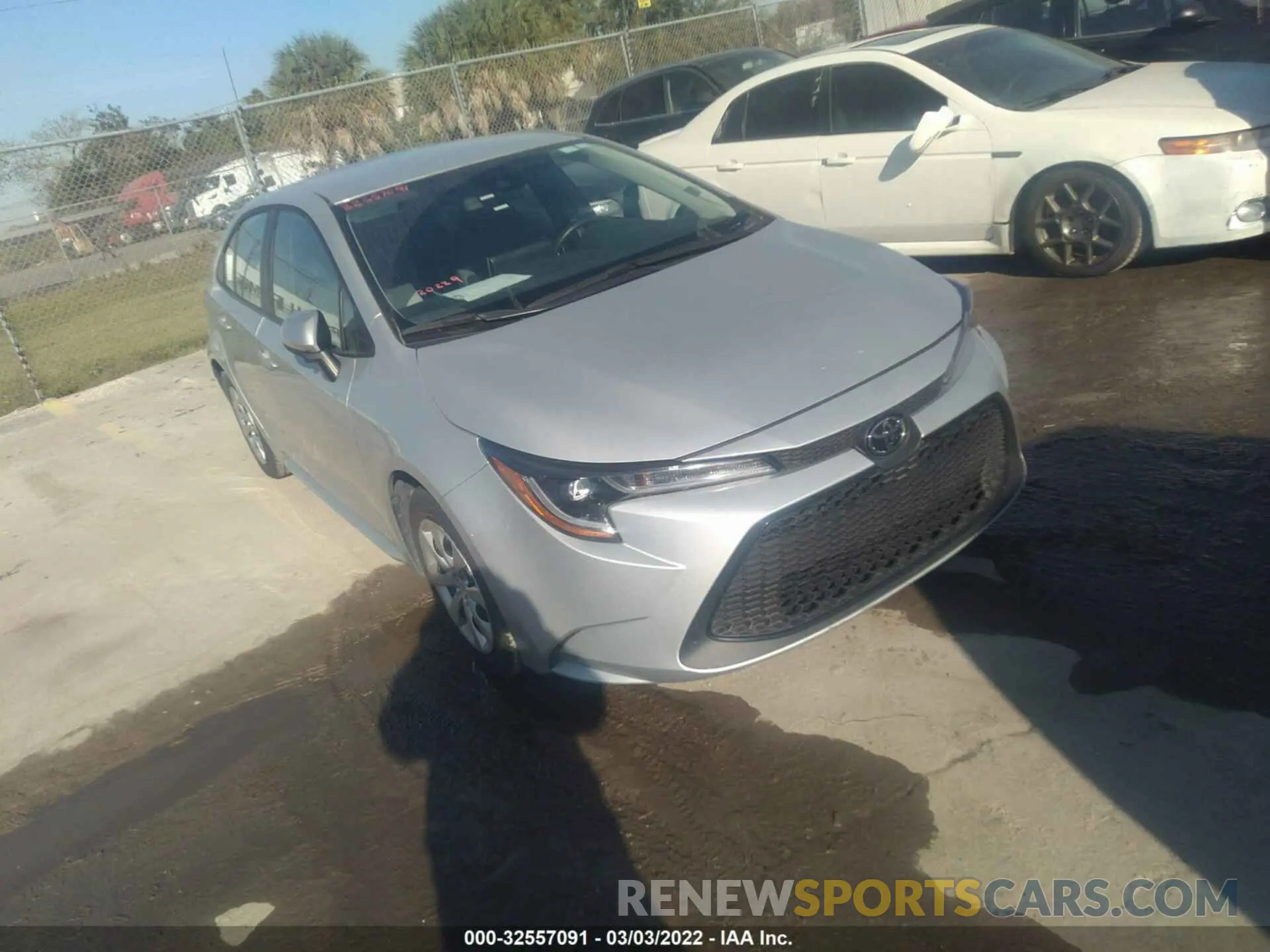 1 Photograph of a damaged car 5YFEPMAE7MP199482 TOYOTA COROLLA 2021