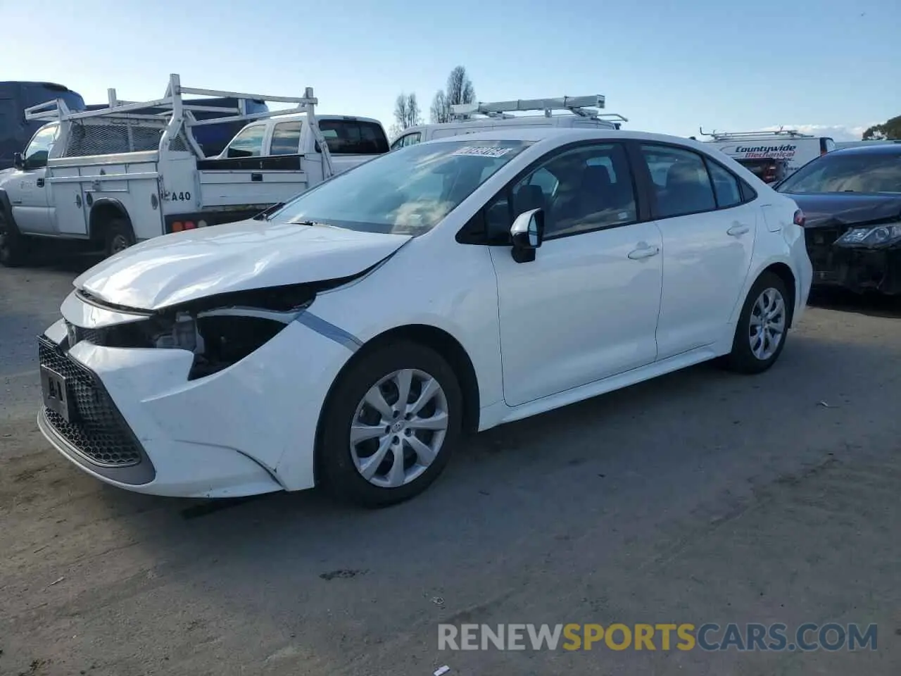 1 Photograph of a damaged car 5YFEPMAE7MP202963 TOYOTA COROLLA 2021