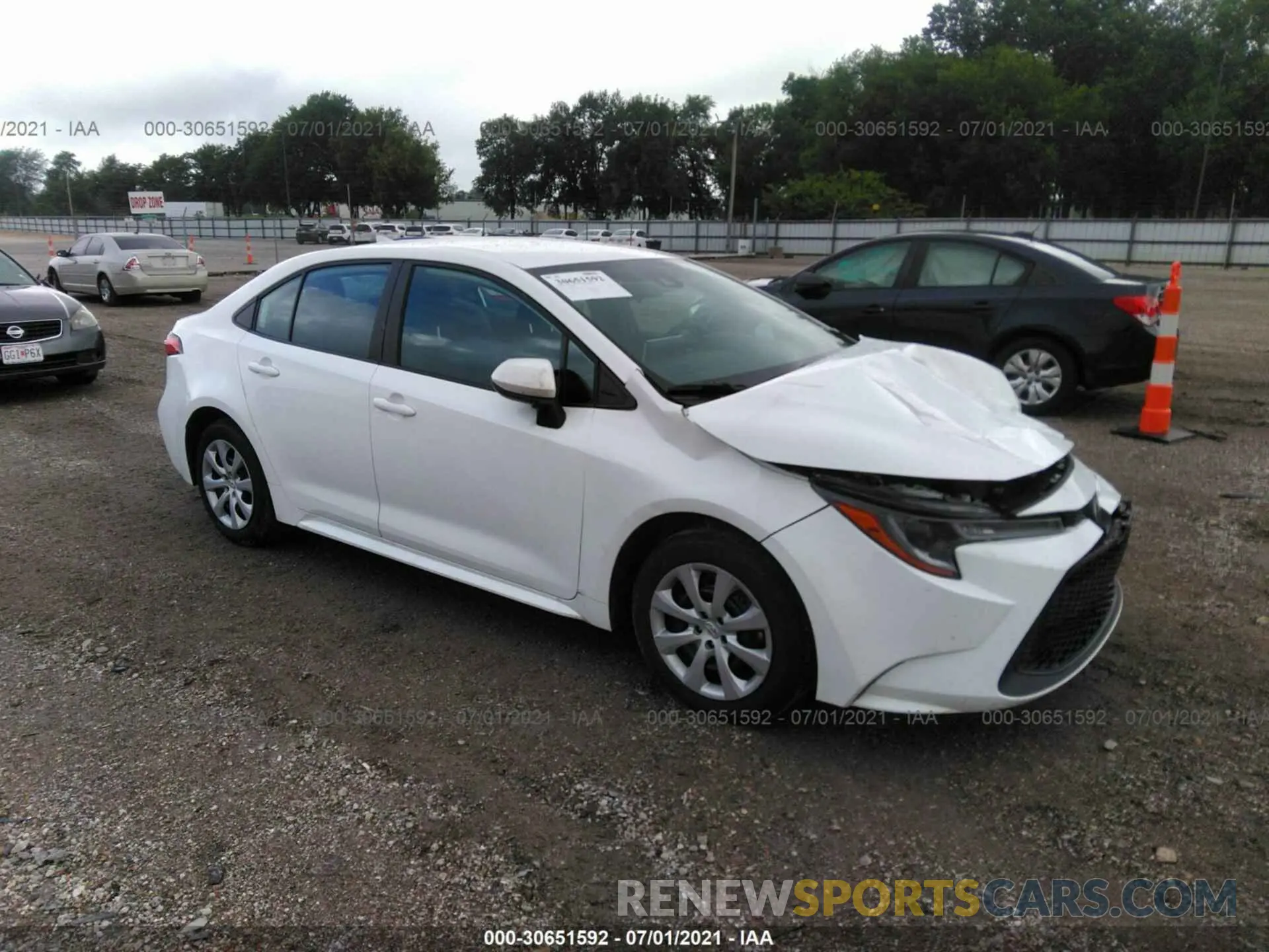 1 Photograph of a damaged car 5YFEPMAE7MP203336 TOYOTA COROLLA 2021