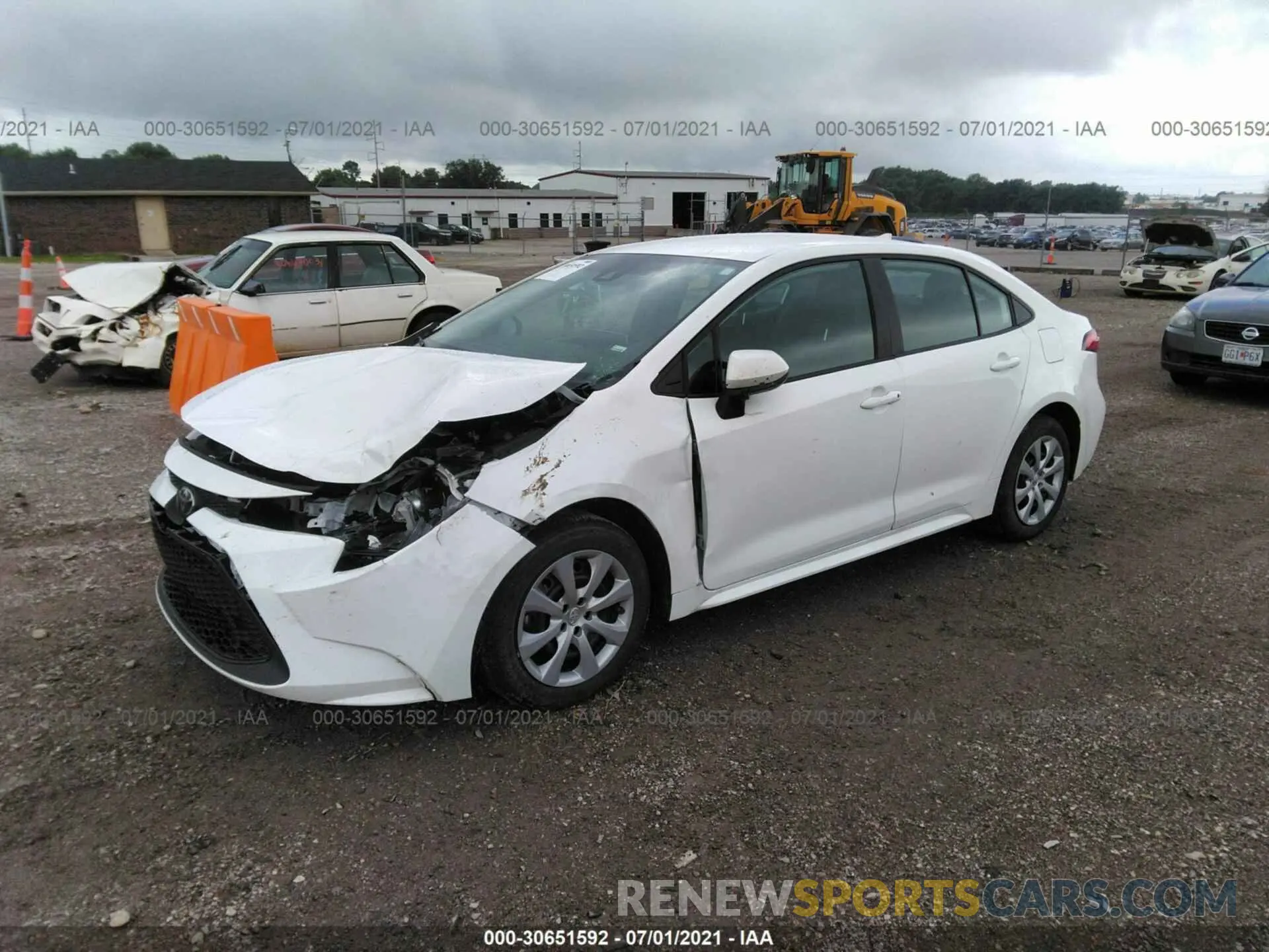2 Photograph of a damaged car 5YFEPMAE7MP203336 TOYOTA COROLLA 2021