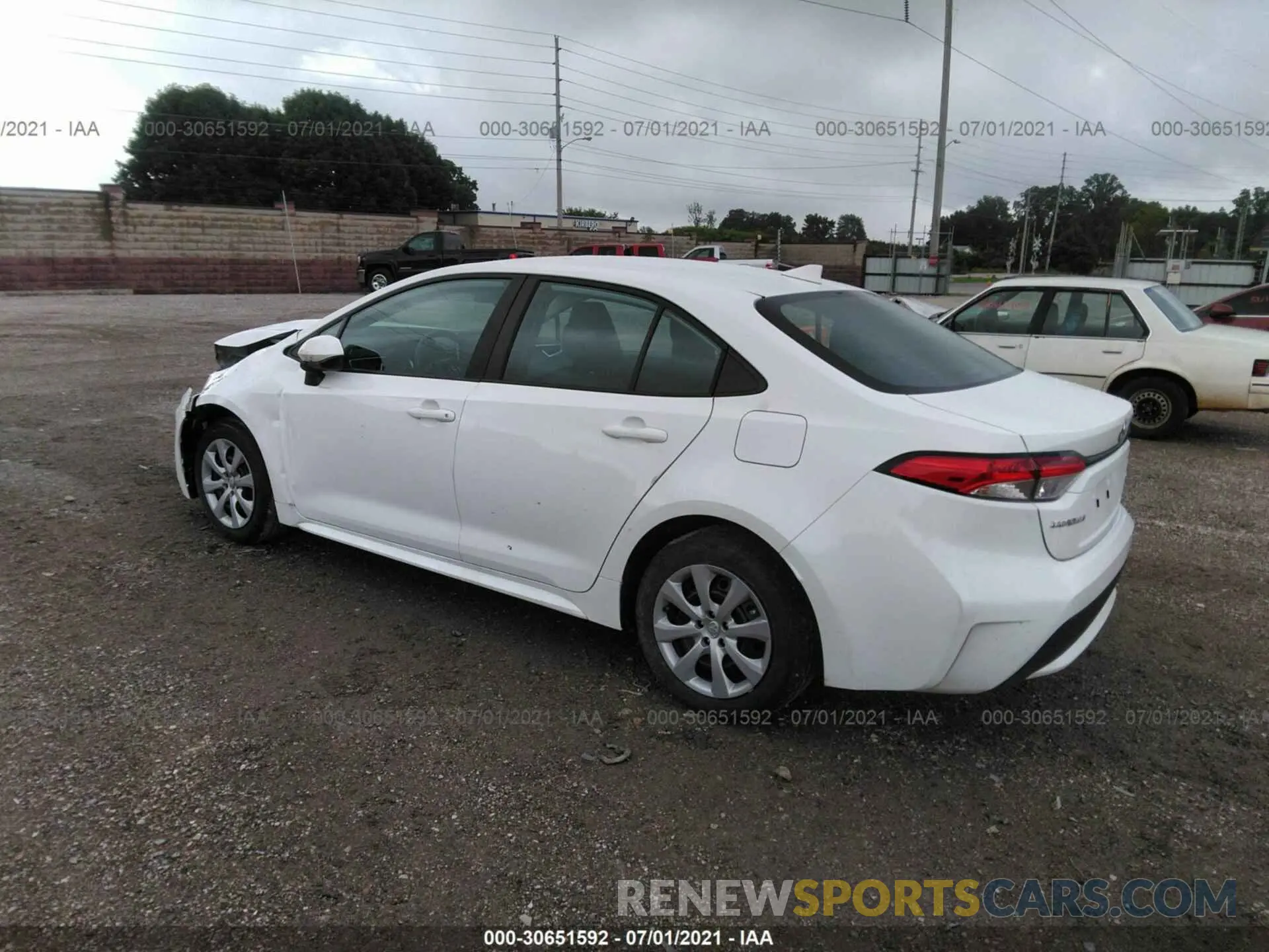 3 Photograph of a damaged car 5YFEPMAE7MP203336 TOYOTA COROLLA 2021