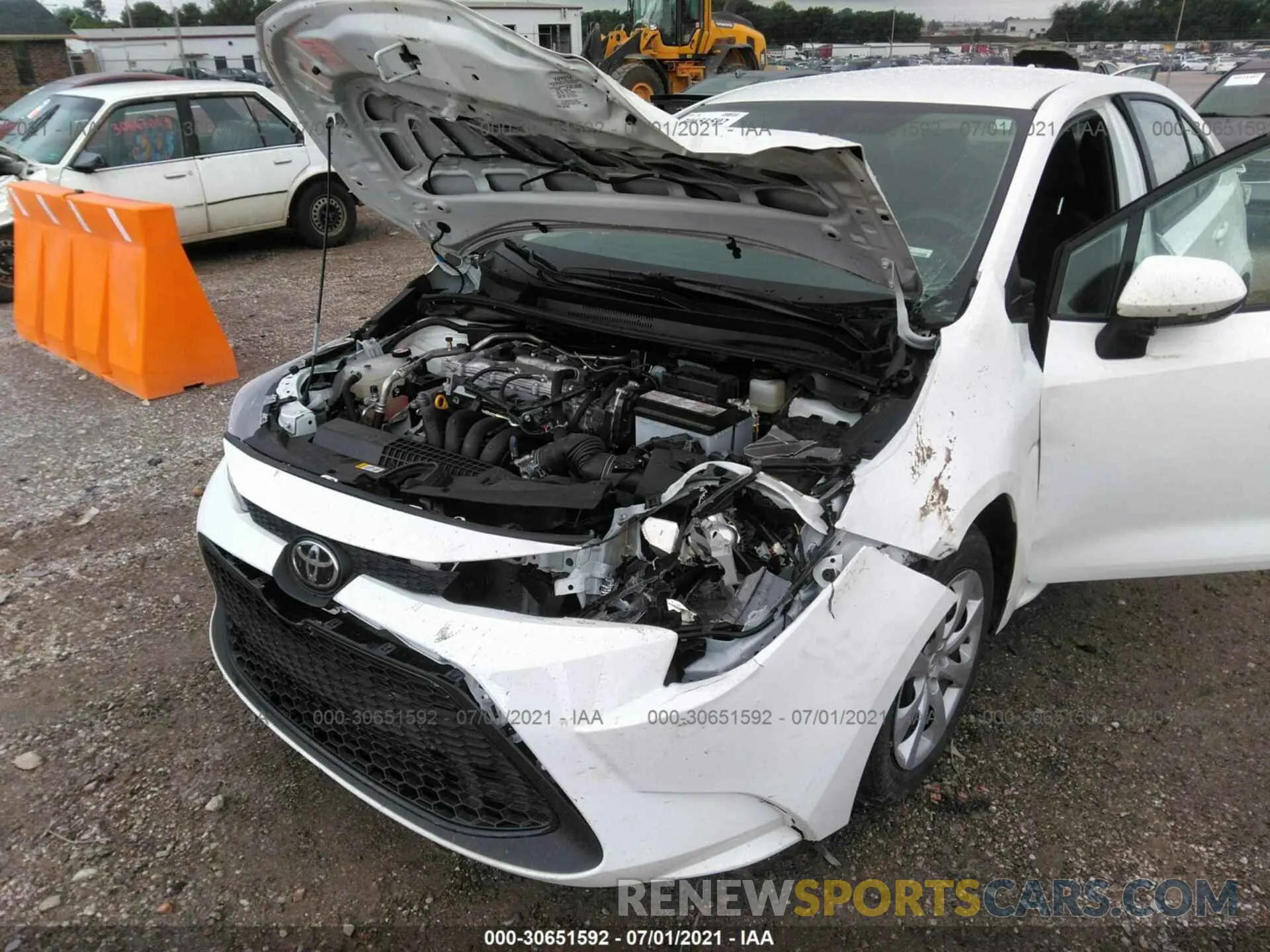 6 Photograph of a damaged car 5YFEPMAE7MP203336 TOYOTA COROLLA 2021