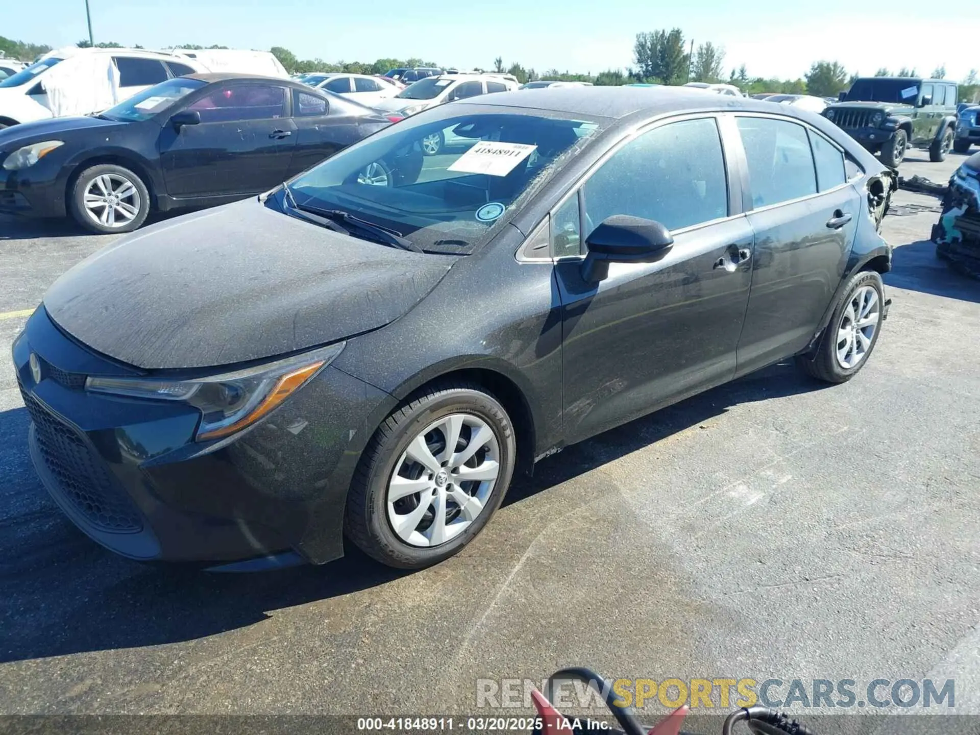 2 Photograph of a damaged car 5YFEPMAE7MP206236 TOYOTA COROLLA 2021