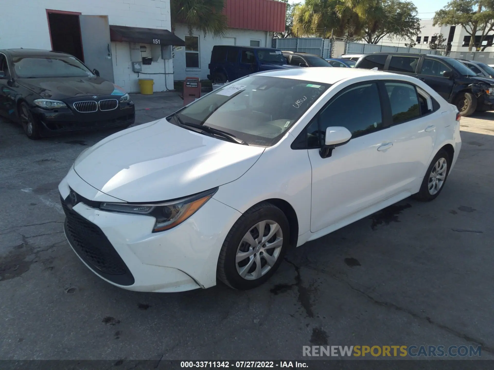 2 Photograph of a damaged car 5YFEPMAE7MP208245 TOYOTA COROLLA 2021