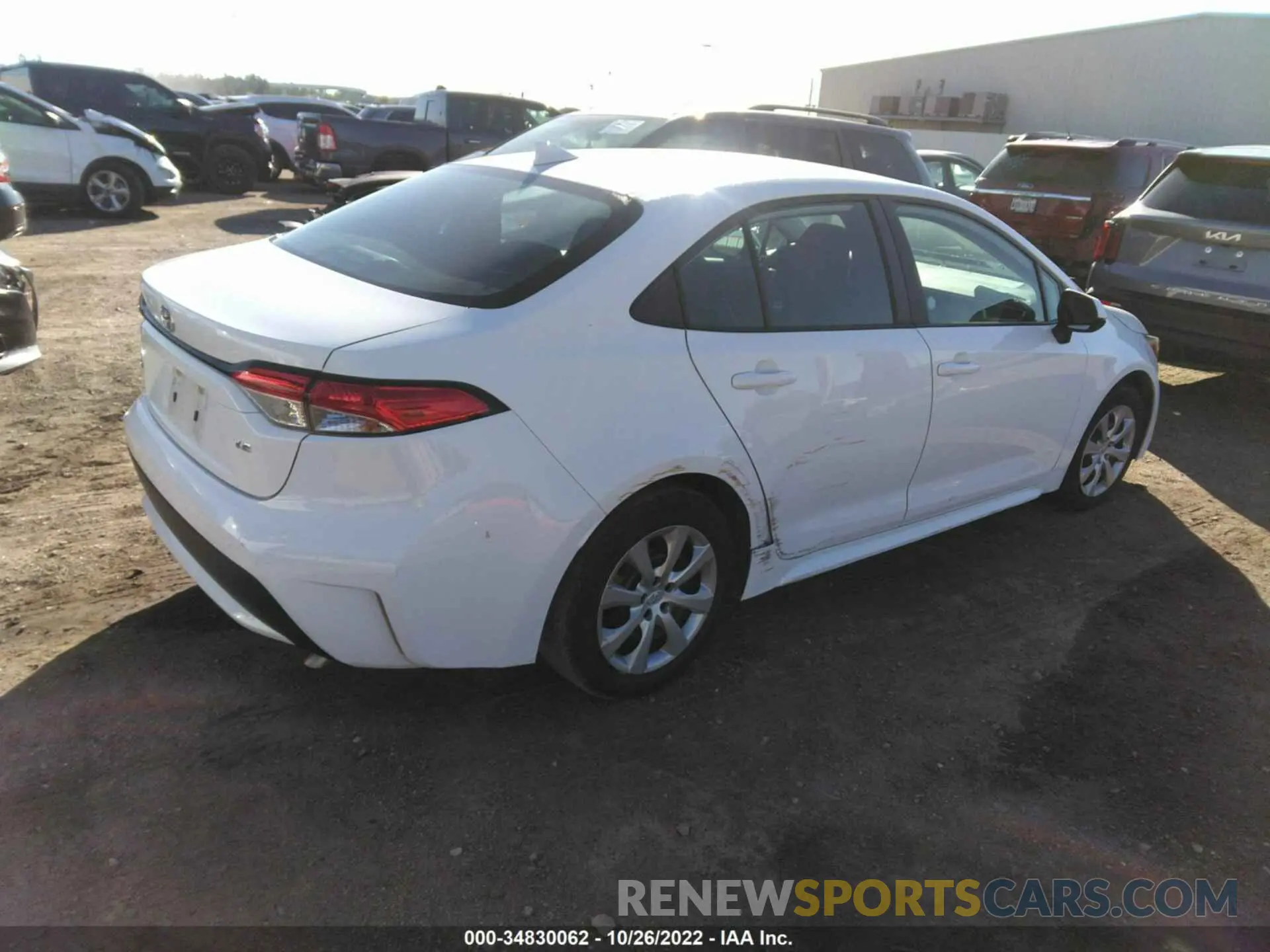 4 Фотография поврежденного автомобиля 5YFEPMAE7MP209038 TOYOTA COROLLA 2021