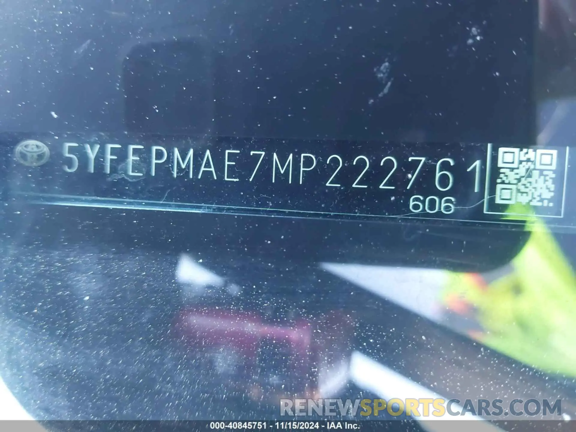 9 Фотография поврежденного автомобиля 5YFEPMAE7MP222761 TOYOTA COROLLA 2021