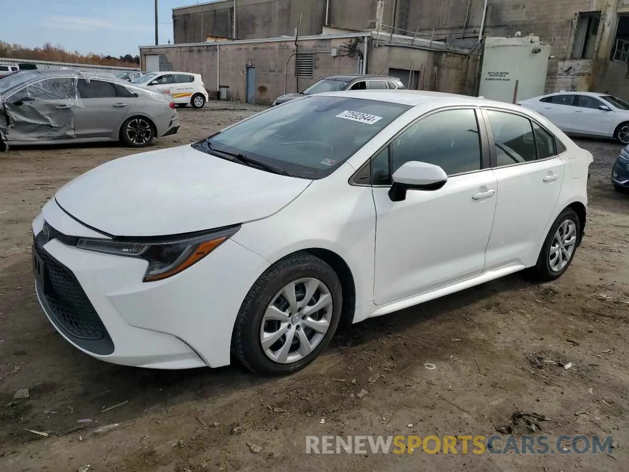 1 Фотография поврежденного автомобиля 5YFEPMAE7MP223778 TOYOTA COROLLA 2021