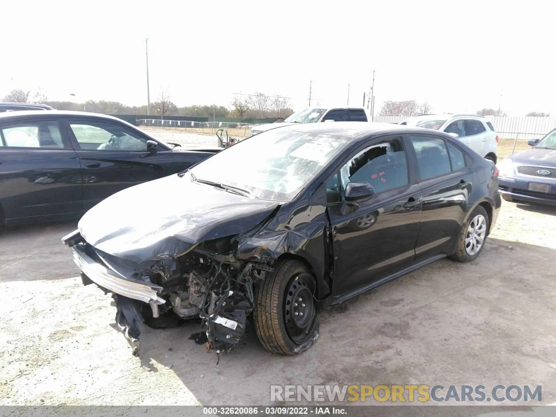 2 Photograph of a damaged car 5YFEPMAE7MP232836 TOYOTA COROLLA 2021