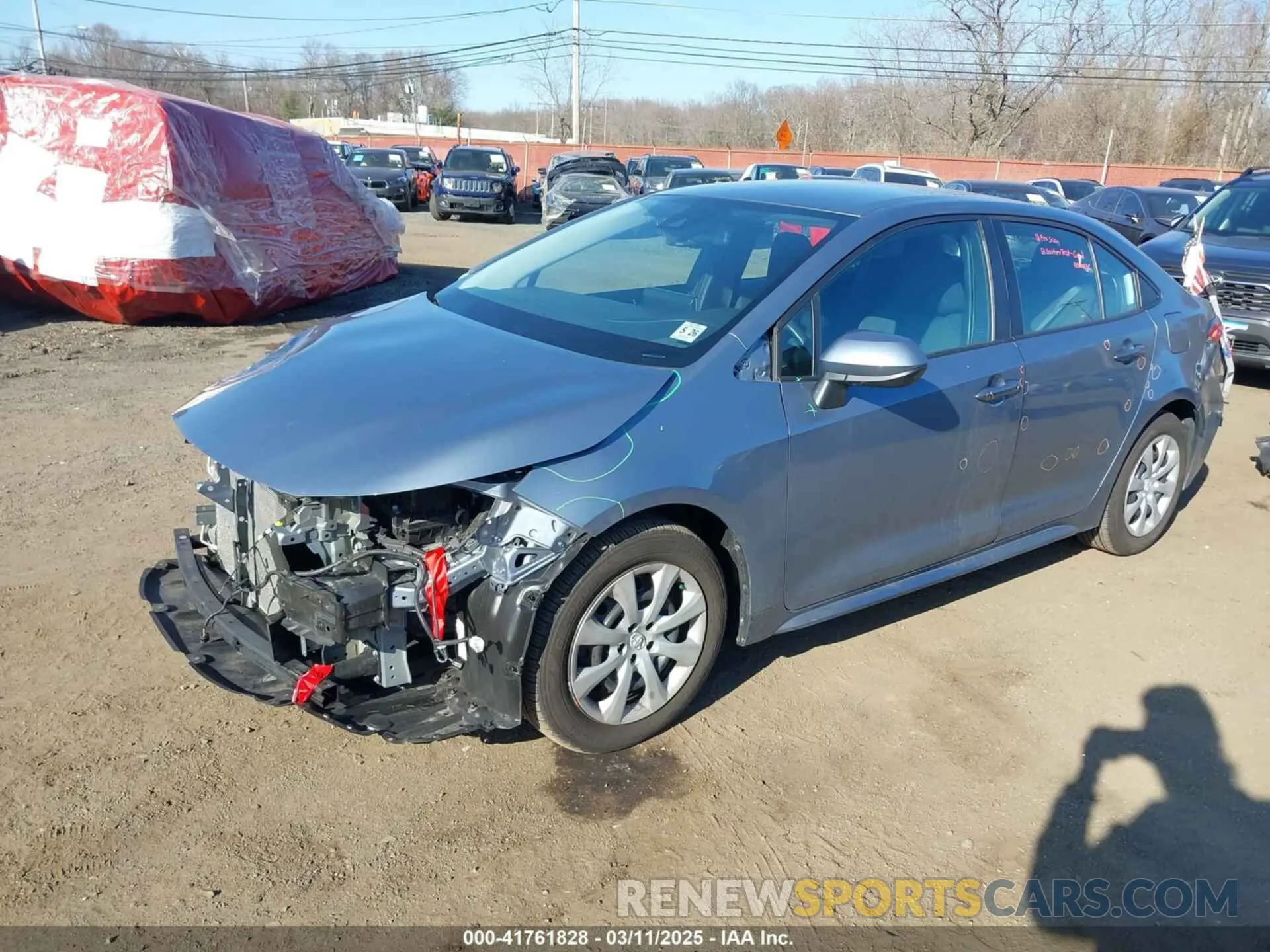 2 Photograph of a damaged car 5YFEPMAE7MP249586 TOYOTA COROLLA 2021