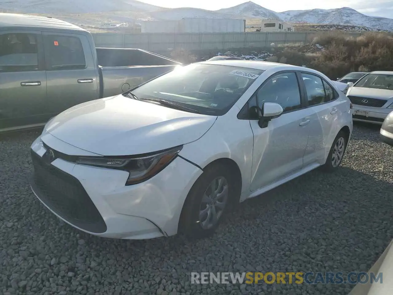 1 Photograph of a damaged car 5YFEPMAE7MP254044 TOYOTA COROLLA 2021