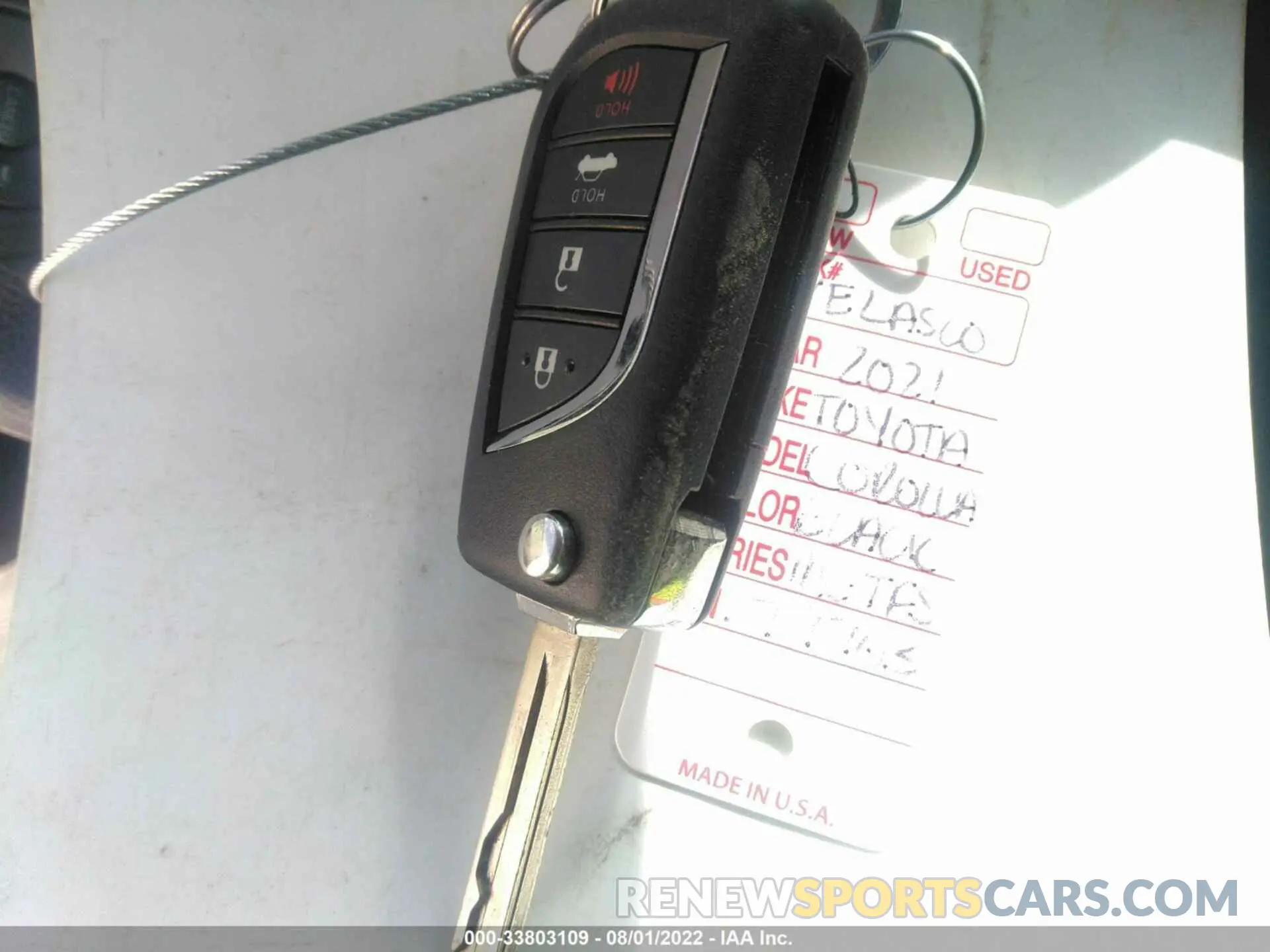 11 Фотография поврежденного автомобиля 5YFEPMAE8MP177703 TOYOTA COROLLA 2021