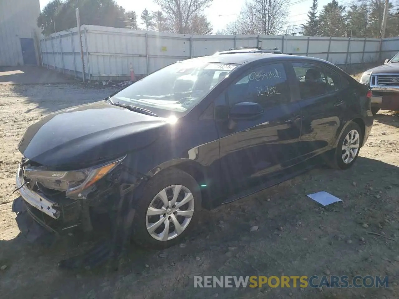 1 Photograph of a damaged car 5YFEPMAE8MP181850 TOYOTA COROLLA 2021
