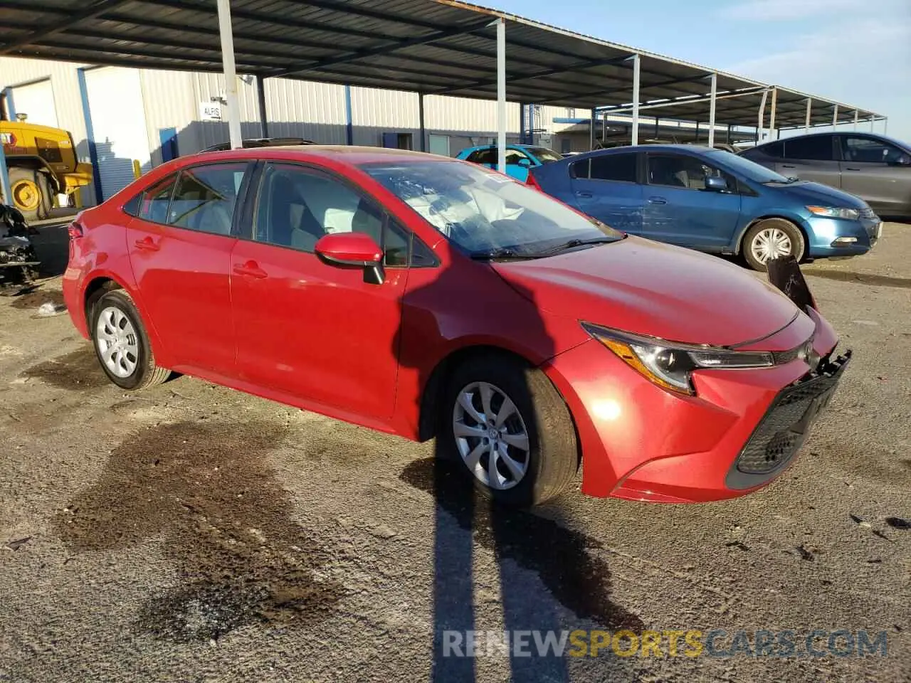 4 Photograph of a damaged car 5YFEPMAE8MP189849 TOYOTA COROLLA 2021