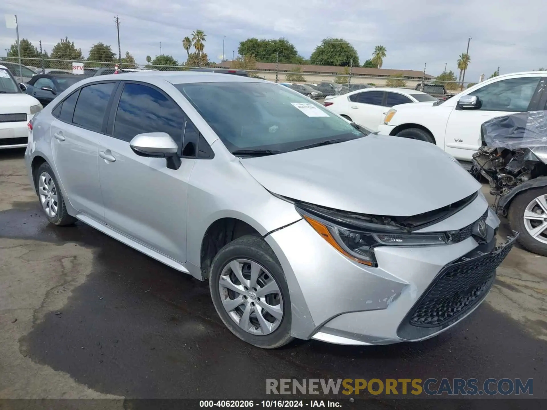 1 Фотография поврежденного автомобиля 5YFEPMAE8MP205645 TOYOTA COROLLA 2021