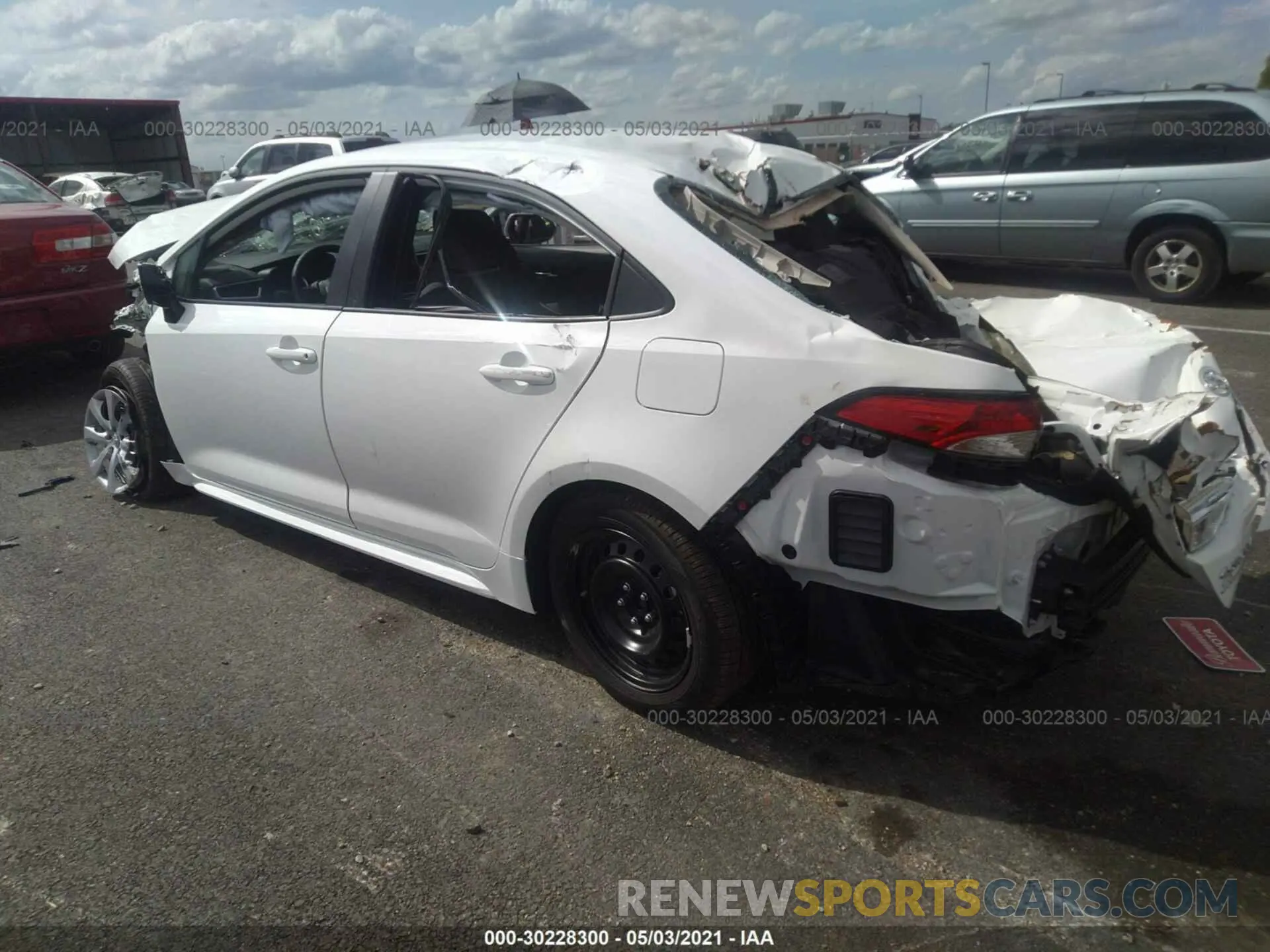 3 Photograph of a damaged car 5YFEPMAE8MP226236 TOYOTA COROLLA 2021