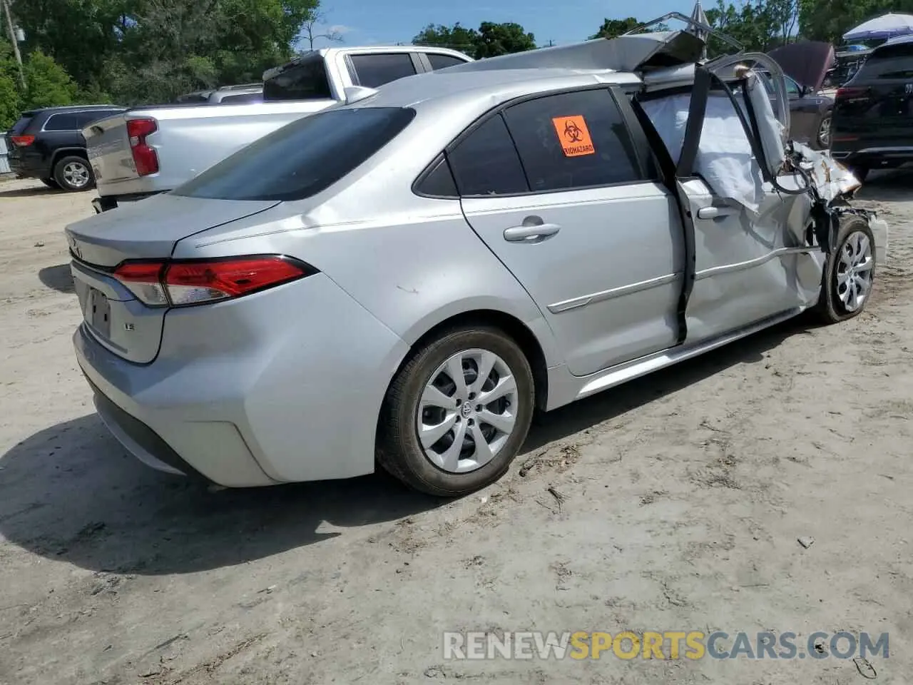 3 Фотография поврежденного автомобиля 5YFEPMAE8MP231128 TOYOTA COROLLA 2021