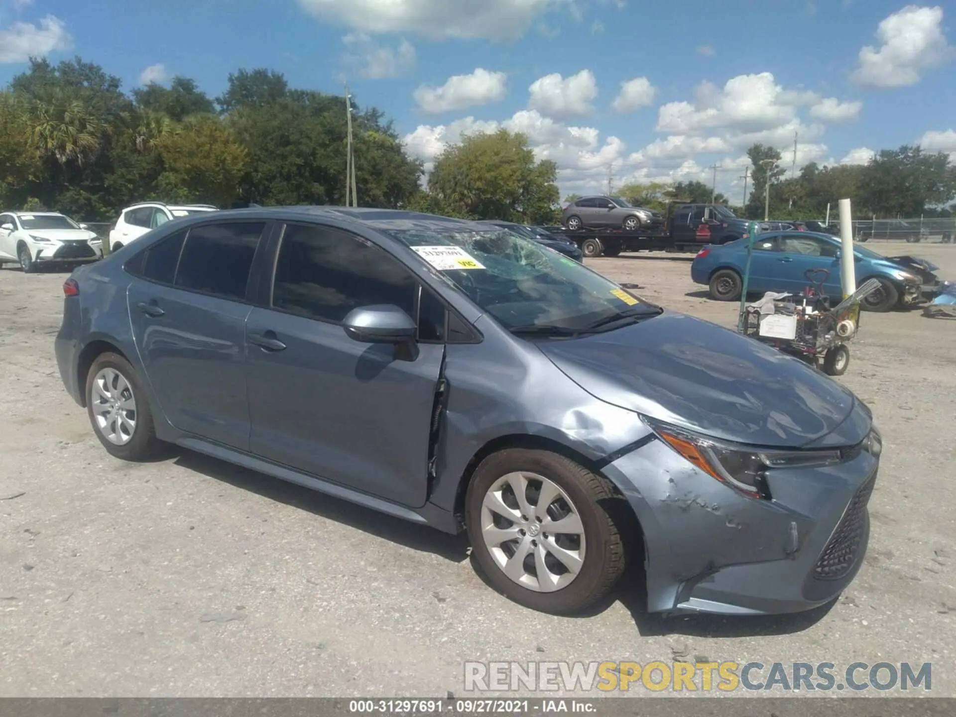 1 Photograph of a damaged car 5YFEPMAE9MP148713 TOYOTA COROLLA 2021