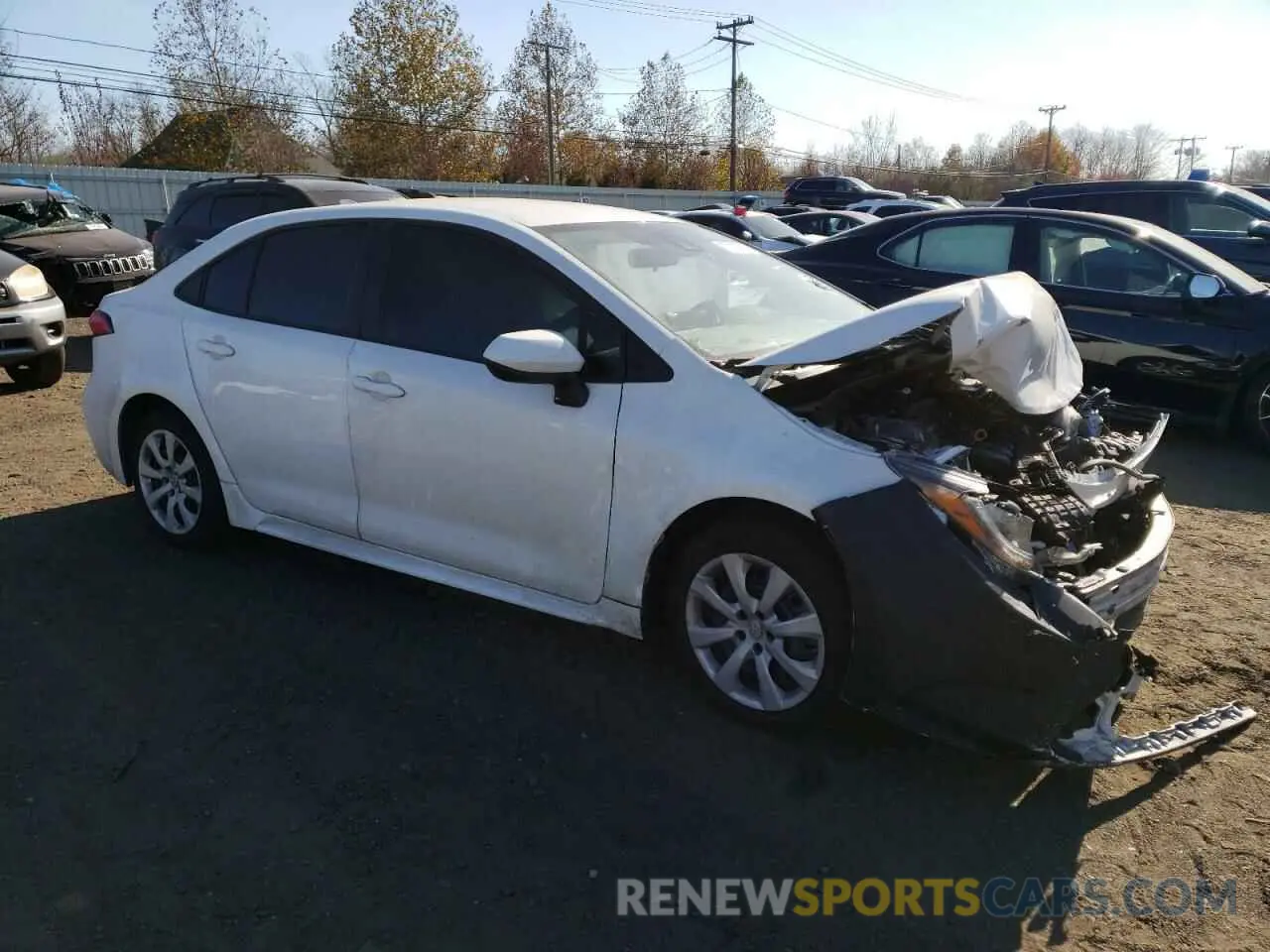 4 Фотография поврежденного автомобиля 5YFEPMAE9MP153989 TOYOTA COROLLA 2021