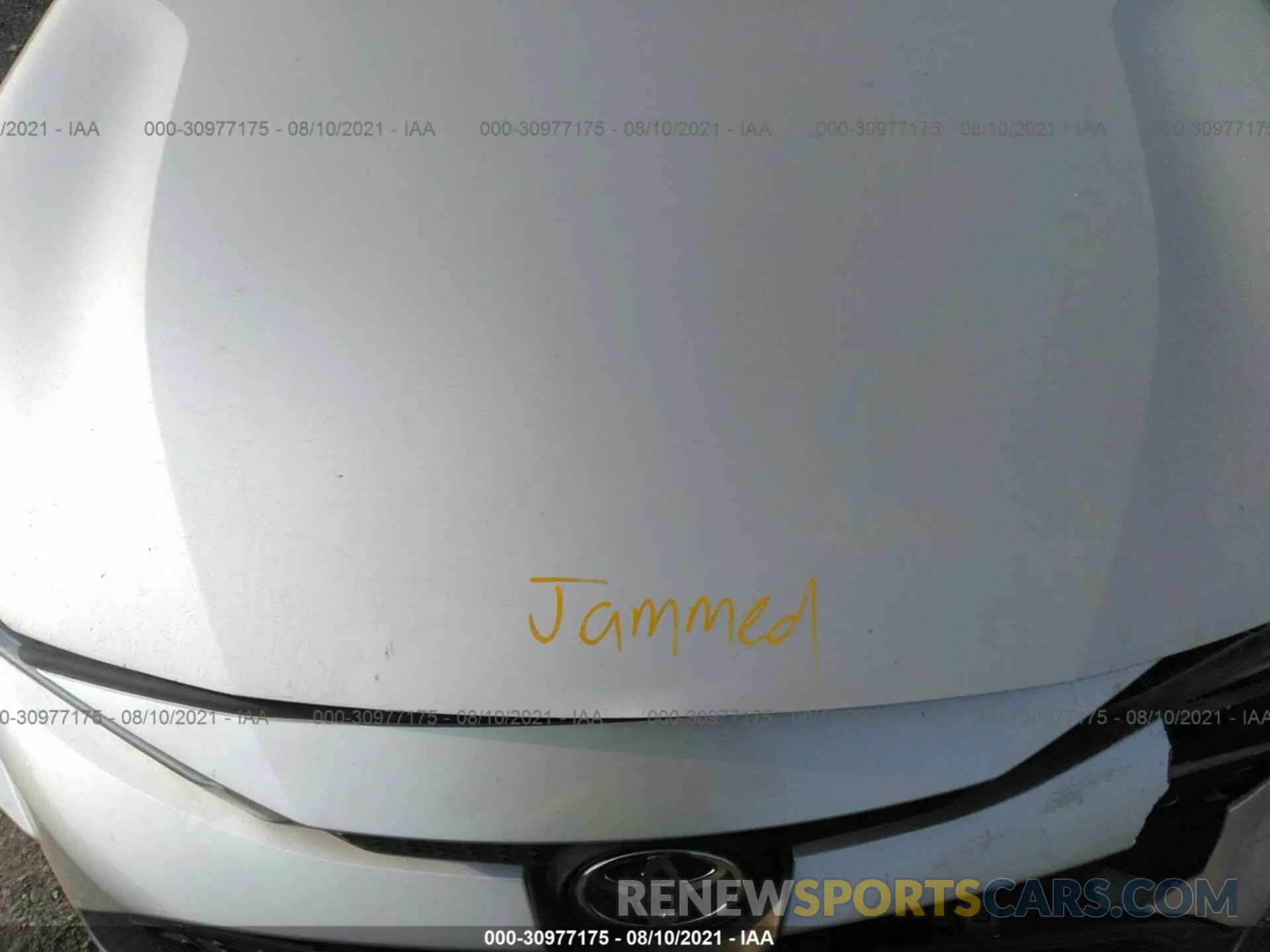 10 Фотография поврежденного автомобиля 5YFEPMAE9MP166810 TOYOTA COROLLA 2021