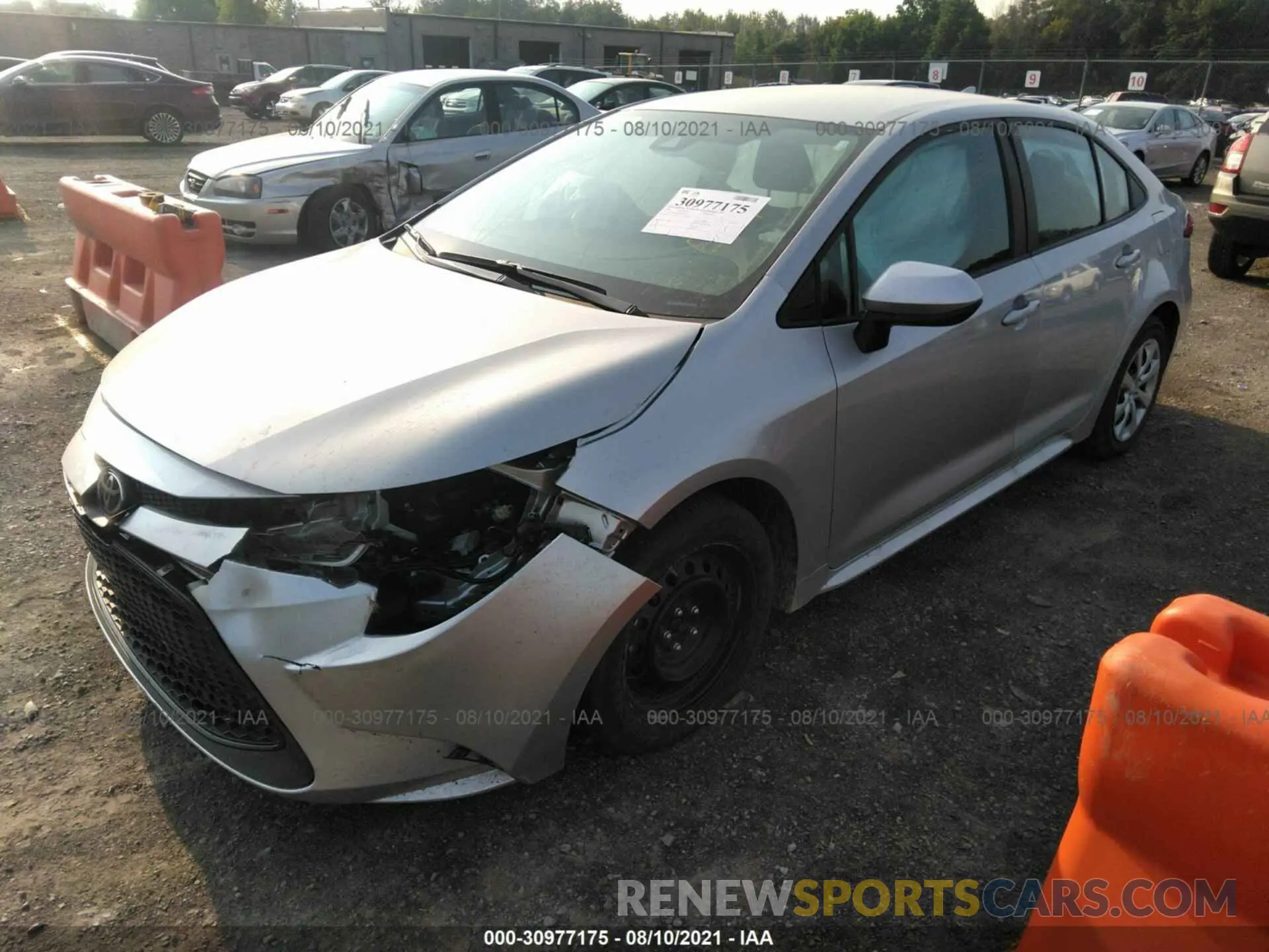 2 Фотография поврежденного автомобиля 5YFEPMAE9MP166810 TOYOTA COROLLA 2021