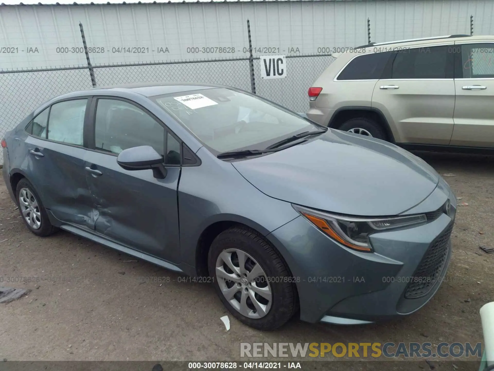 1 Photograph of a damaged car 5YFEPMAE9MP176365 TOYOTA COROLLA 2021